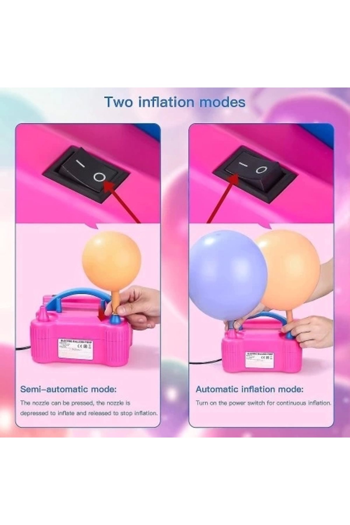 PRATİKOBA Elektrikli Balon Şişirme Makinesi