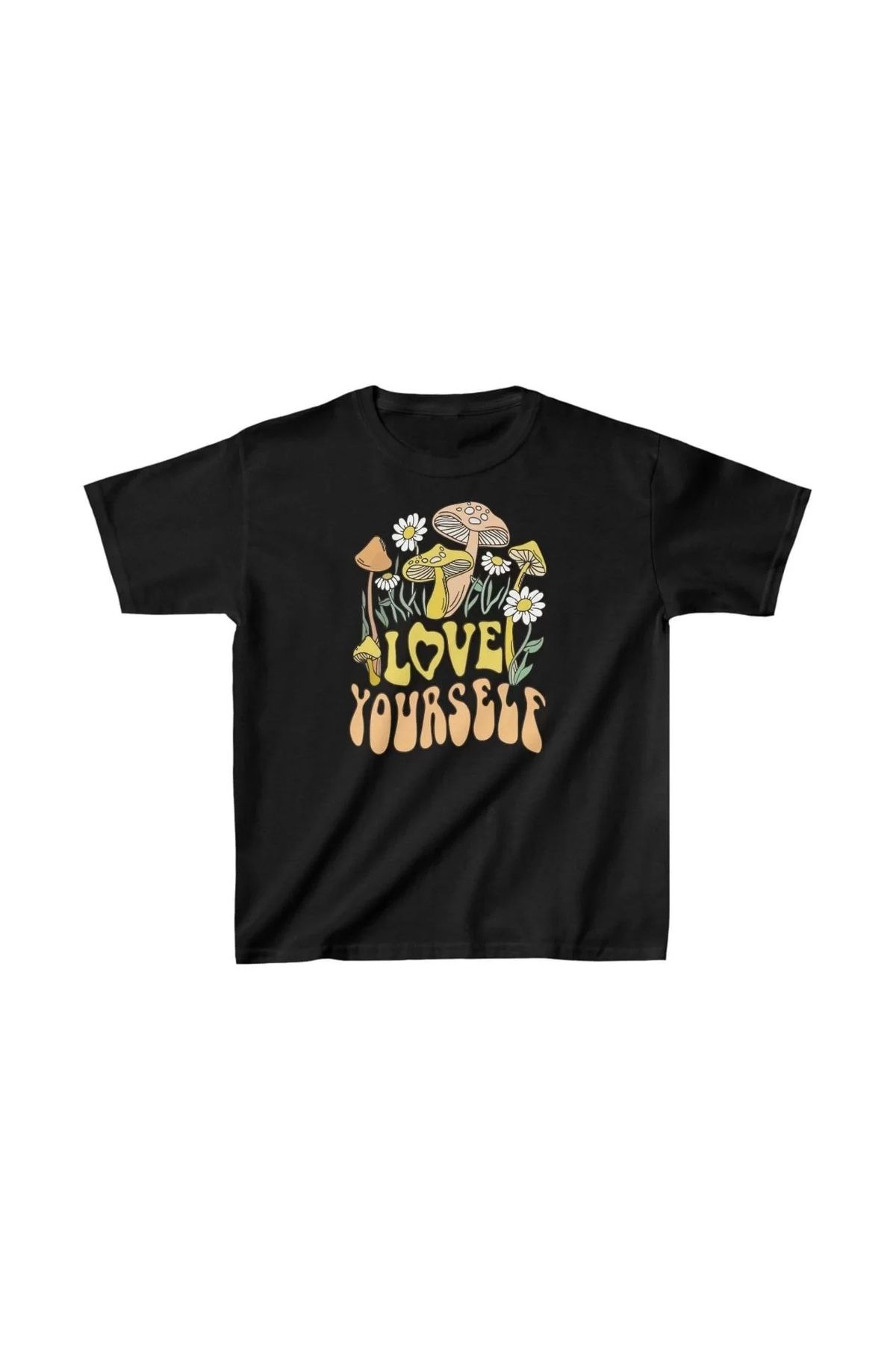 luz&pos Çocuk Unisex Baskılı T-Shirt - Siyah