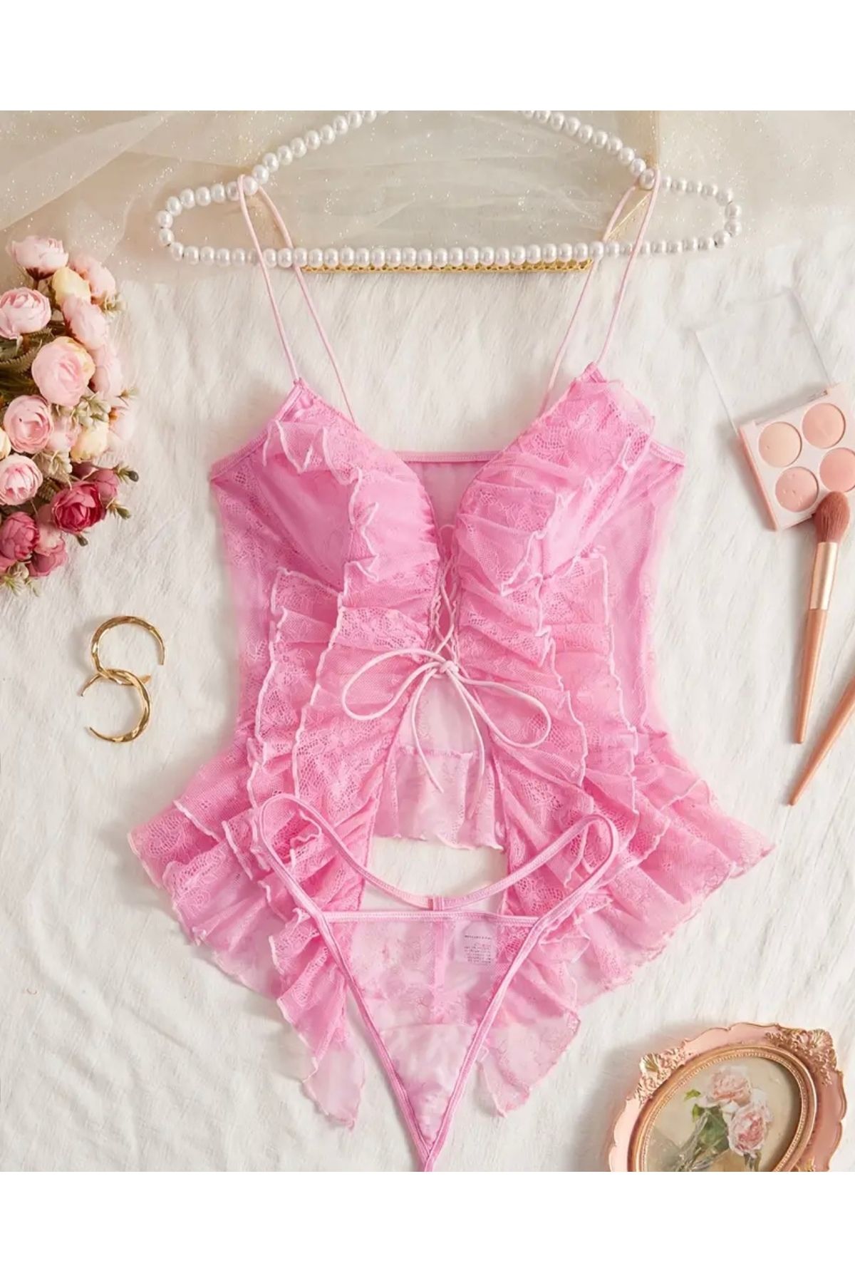 MODA PİNK LOVE SET TANGALI
