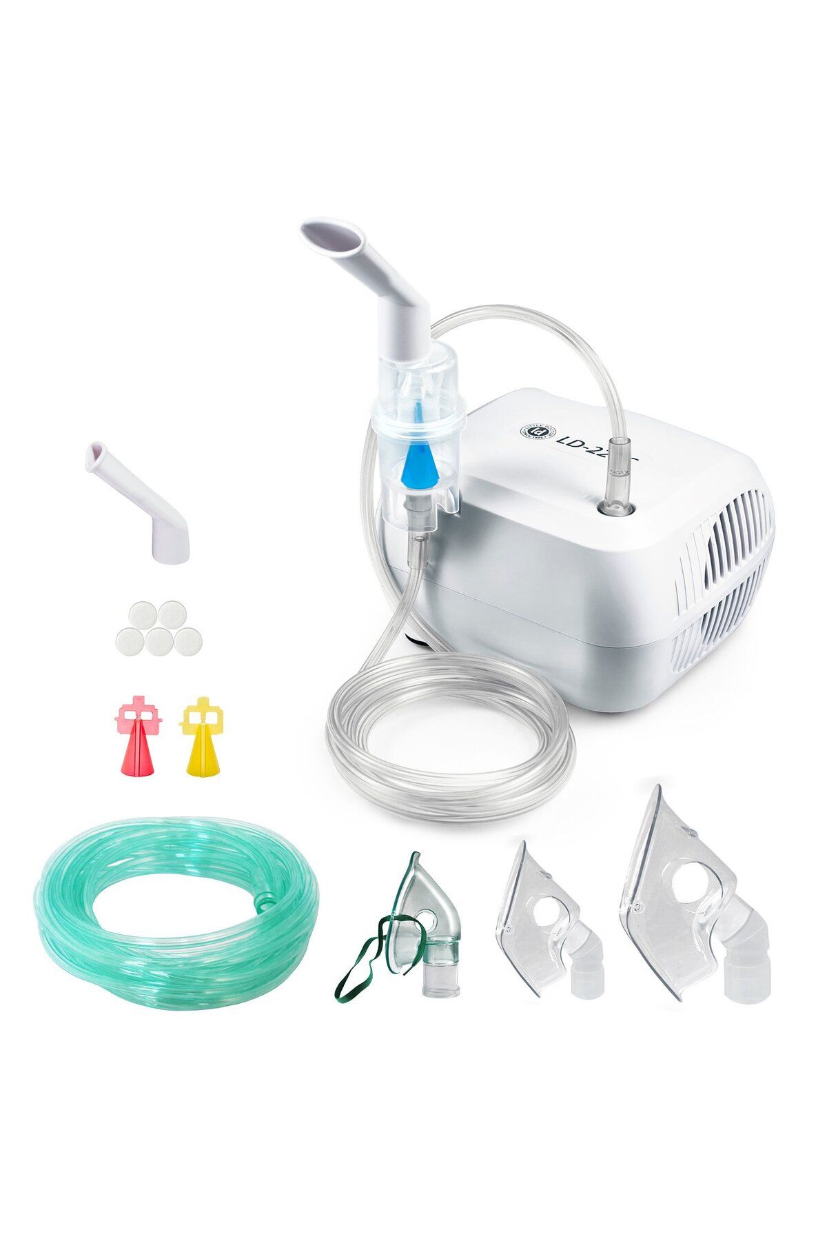 Little Doctor Aparat Aerosoli Cu Compresor Ld-220c Pro, 3 Dispensere, 3 Masti, Furtun 6 M - One Size