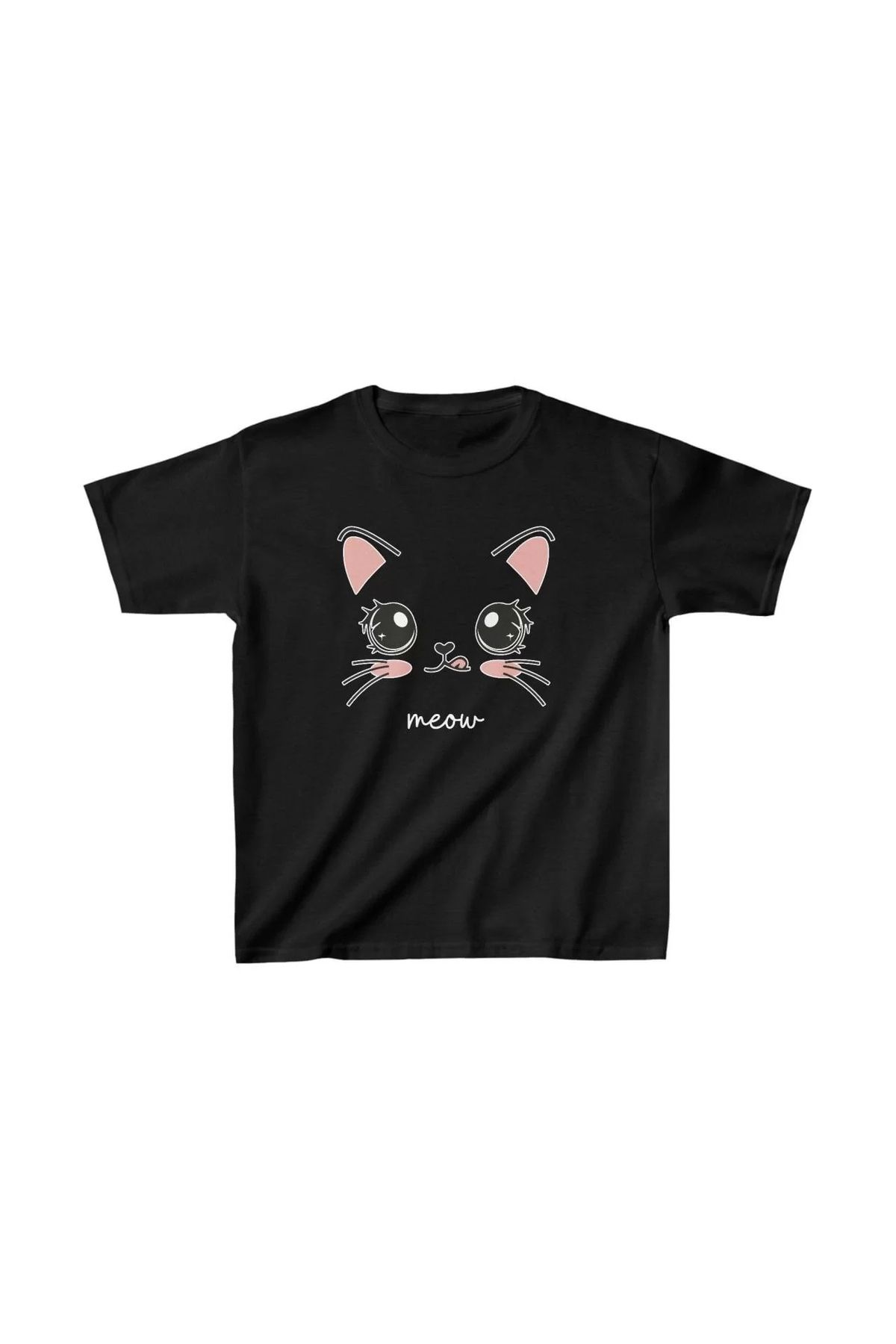 luz&pos Unisex Çocuk Baskılı T-Shirt - Siyah