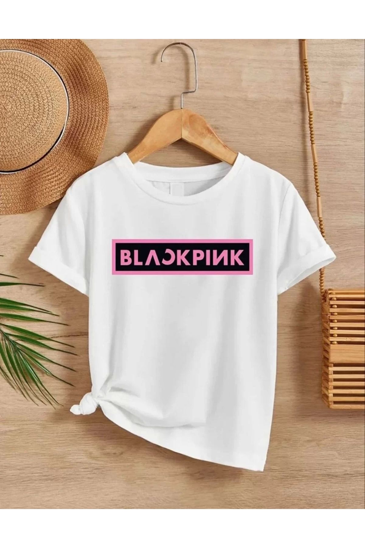 luz&pos Kız Çocuk Bisiklet Yaka Baskılı T-Shirt - Beyaz