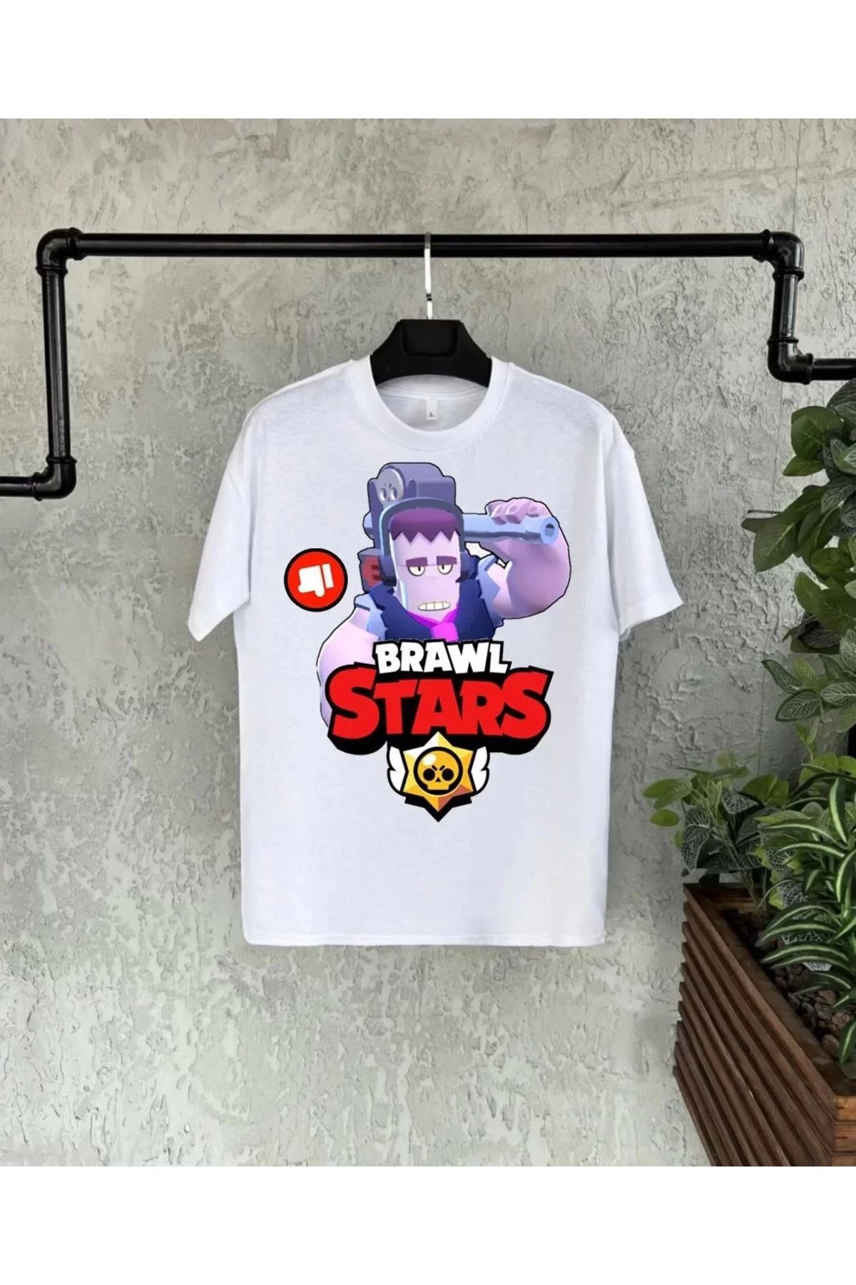 luz&pos Unisex Bisiklet Yaka Kısa Kol Baskılı Çocuk T-Shirt - Beyaz