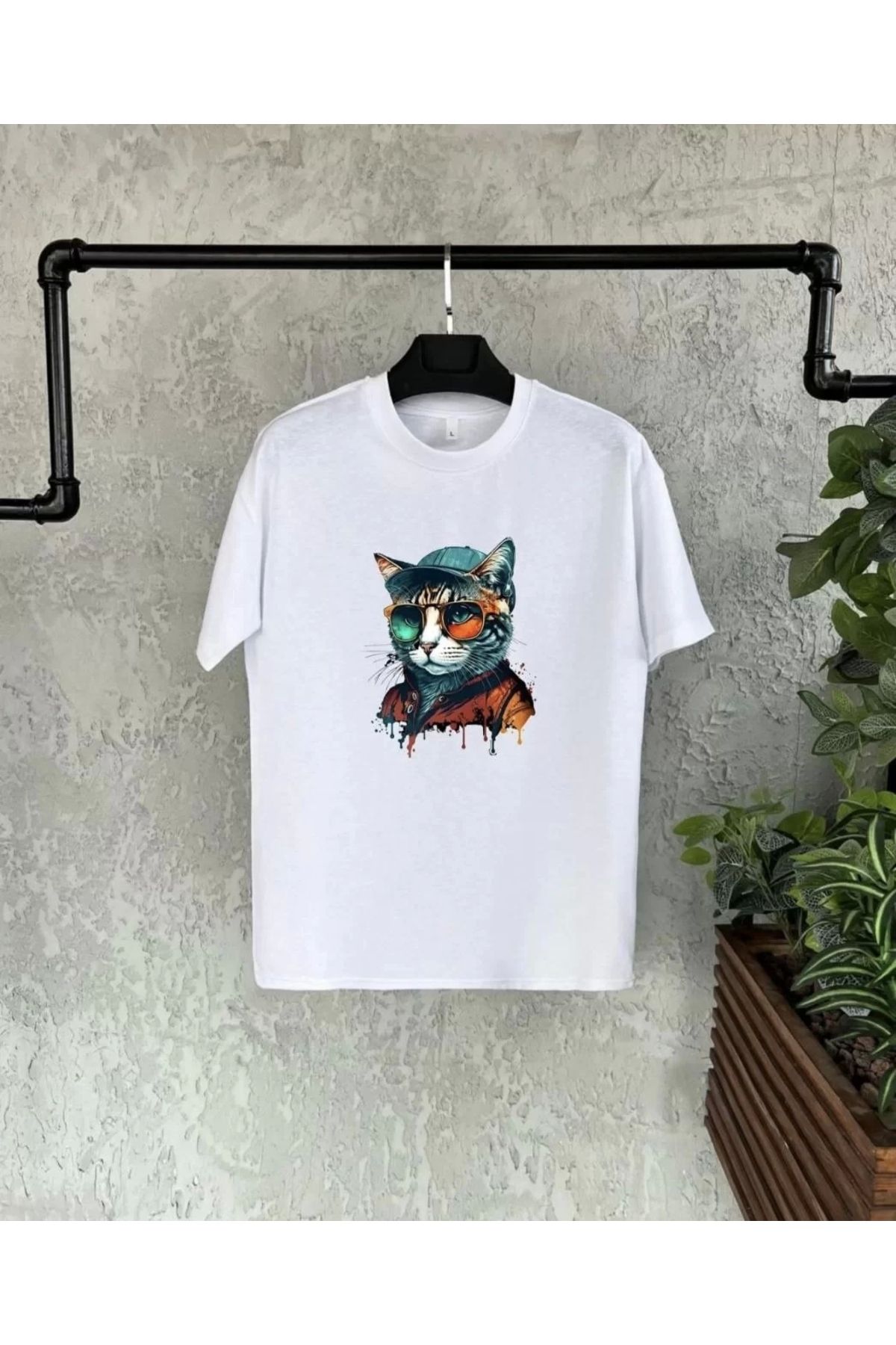 luz&pos Unisex Çocuk Baskılı T-Shirt - Beyaz