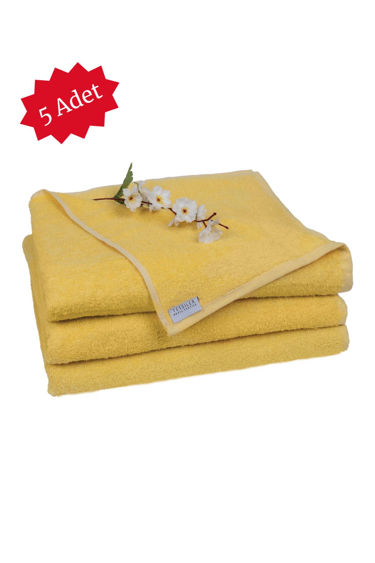 TESSİLEX 90 x 150 cm Plaj Havlusu 600 Gr 5li Paket