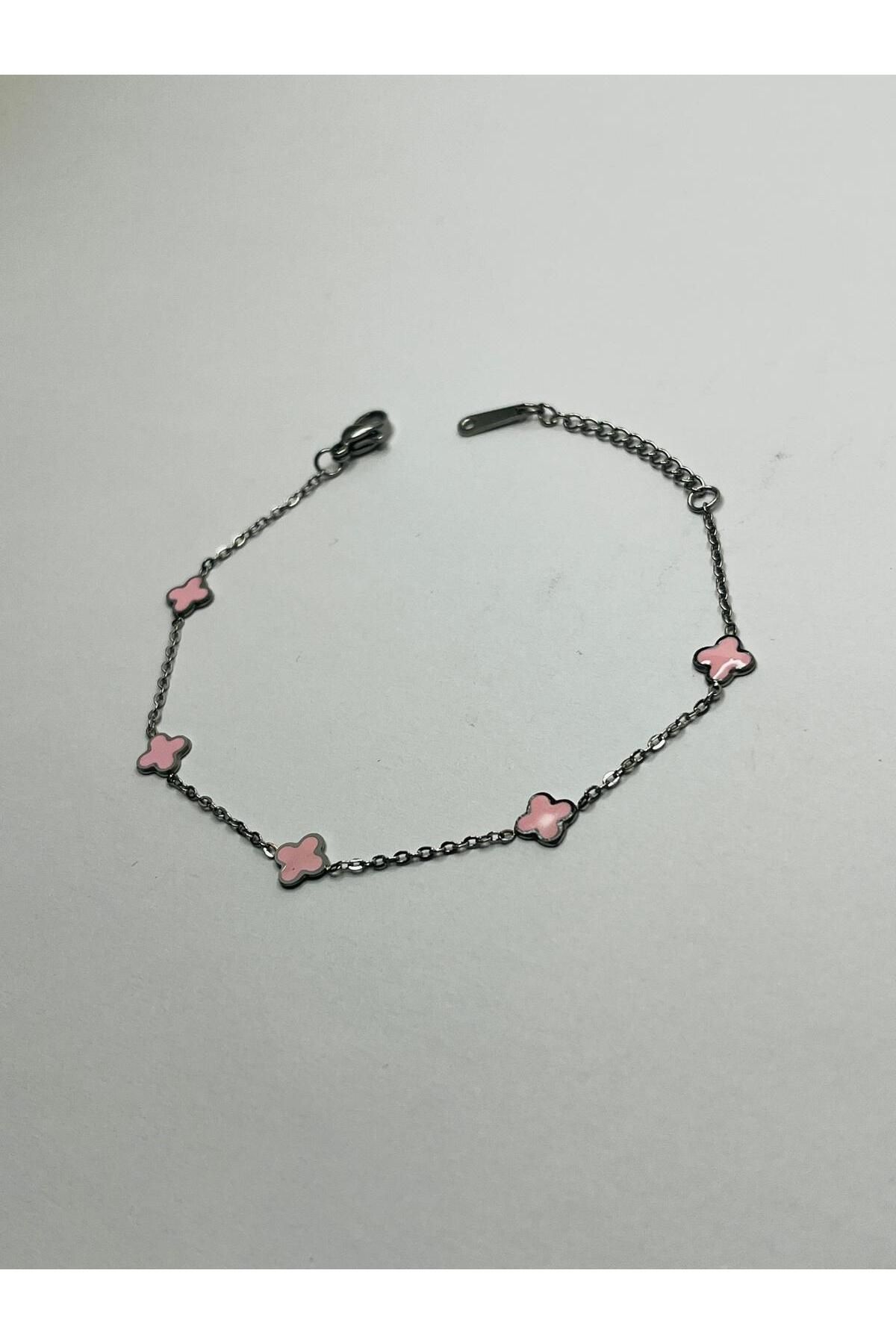ASİN ACCESSORİES Beşli Mini Van Cleef Bileklik - Çelik Bileklik