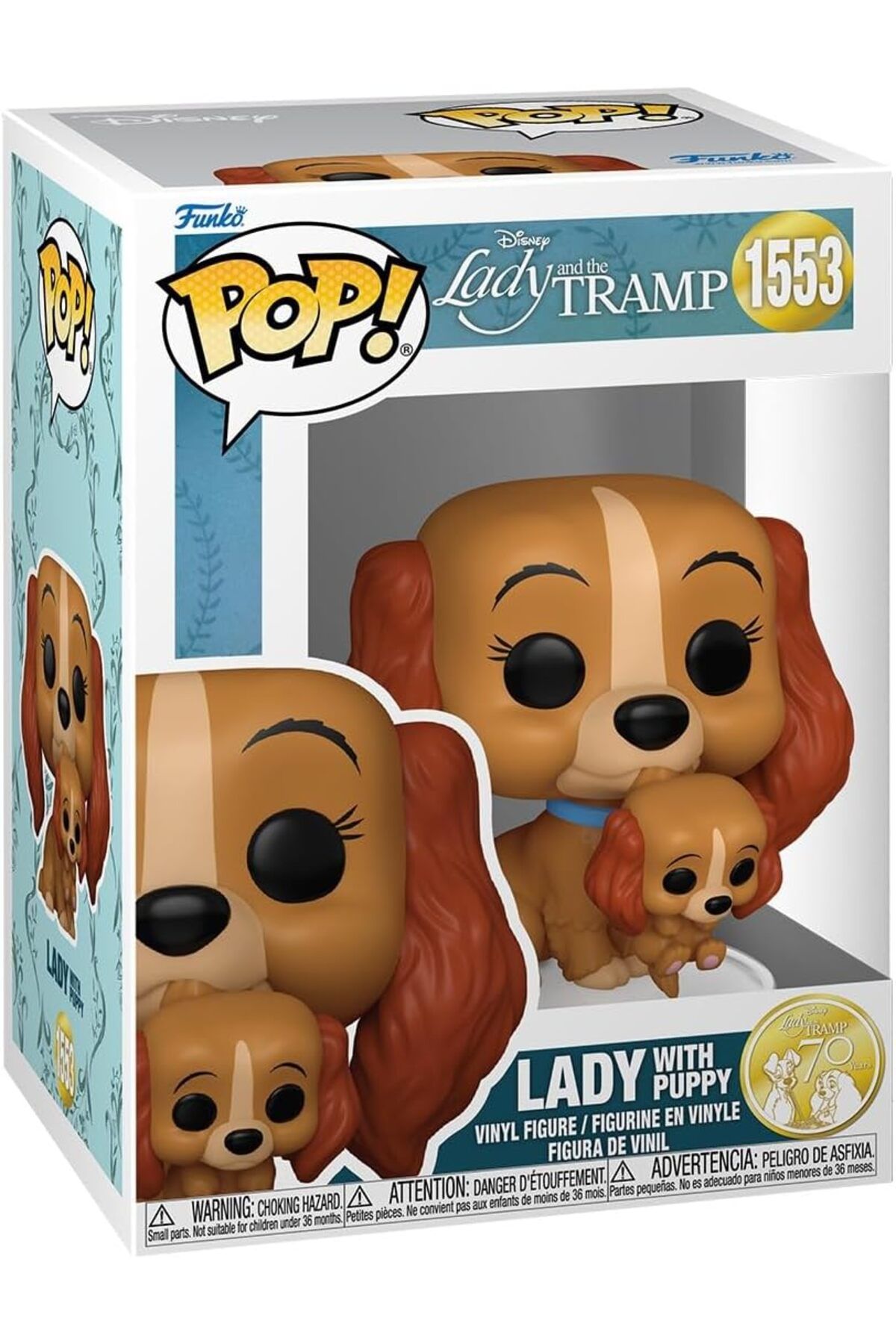 Funko POP! Disney: Lady and The Tramp, Susi ve Tramp, Vinil Koleksiyon Figürü