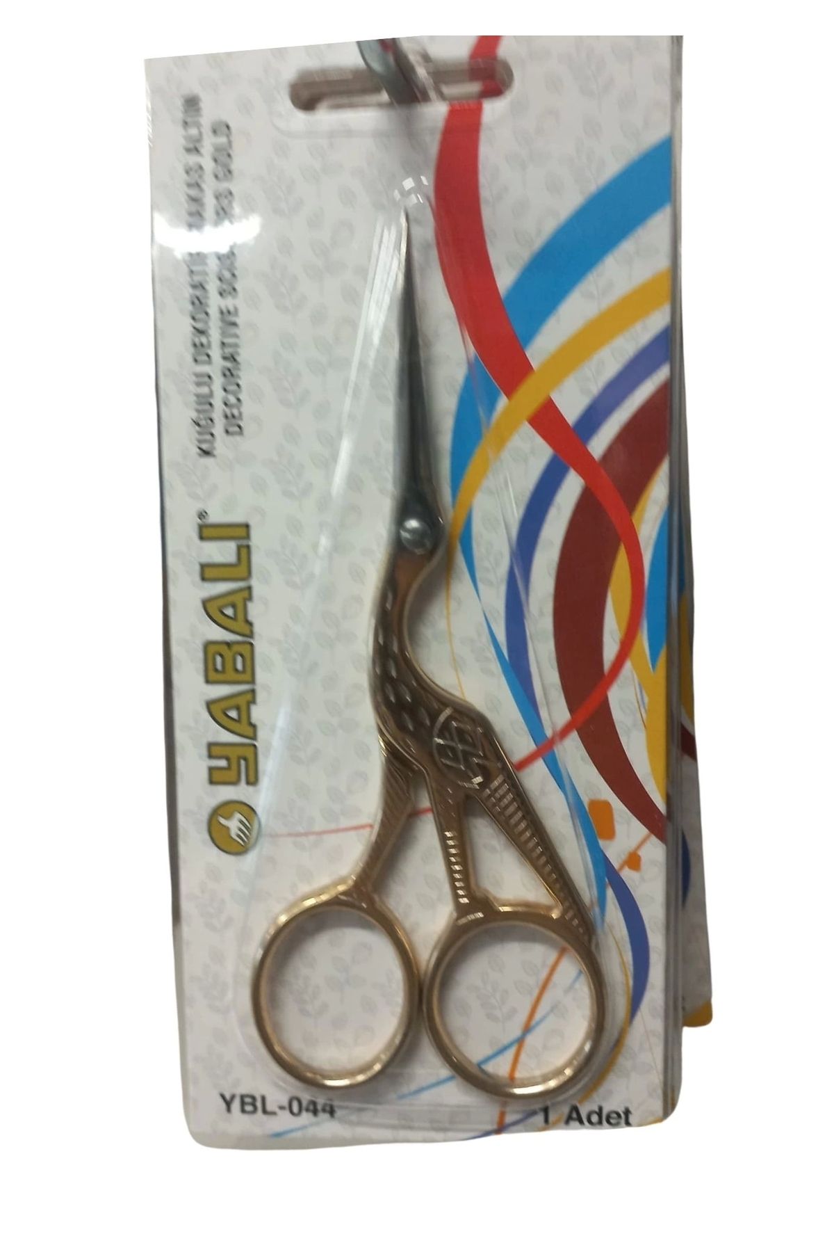 P Parla Nakış Makası Kuğulu Dekoratif Makas Altın YBL-044 Model 10