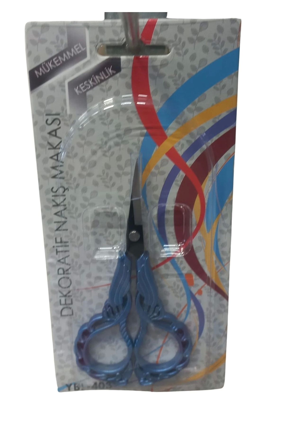 Genel Markalar Nakış Makası Dekoratif Mavi Ybl-403 Model 16