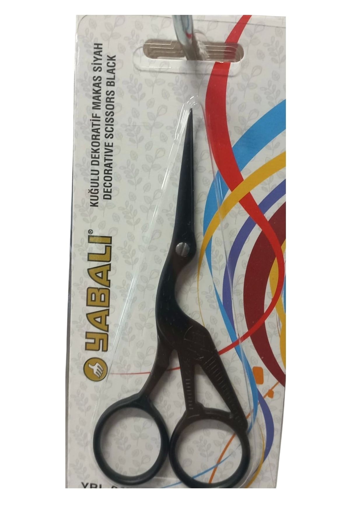 P Parla Nakış Makası Kuğulu Dekoratif Makas Siyah YBL-045 Model 11