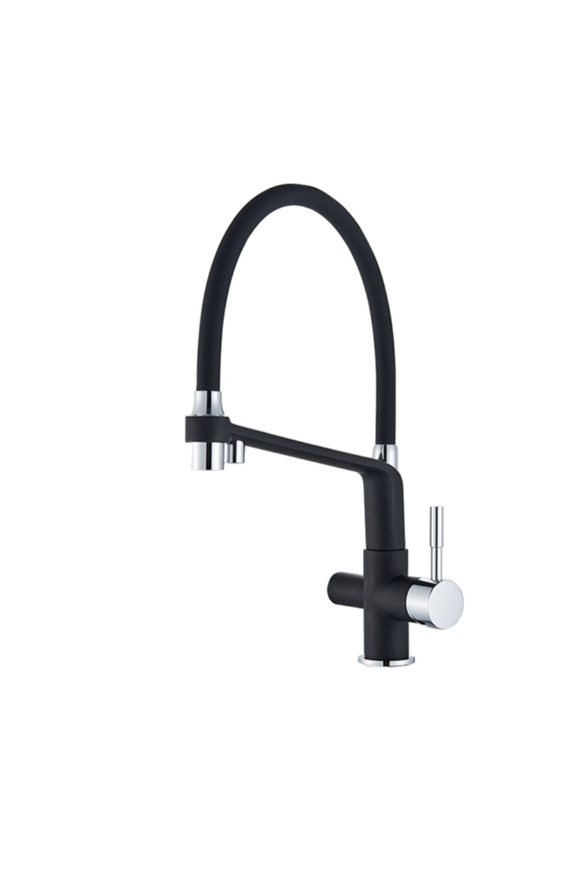 Blackswan Design Baterie Chiuveta Bucatarie, Blackswan, Tip M19 Iesire Pentru Apa Purificata, Negru/ Crom, 43 Cm - One Size