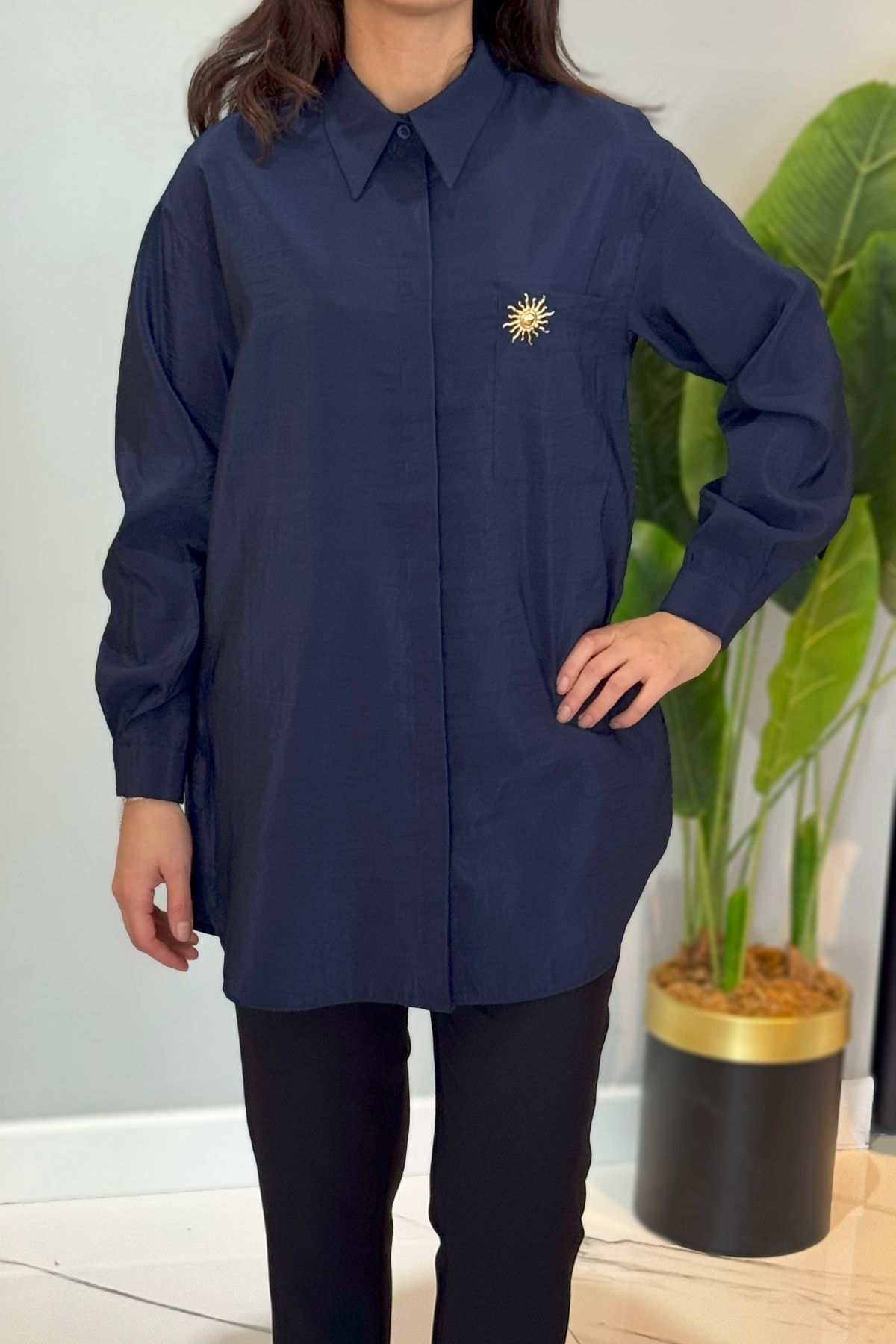 Missemramiss Sunshıne Gömlek 4825 Lacivert