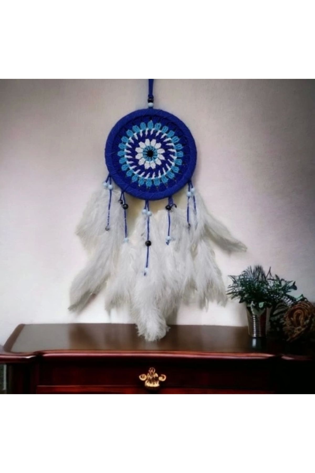 PRATİKOBA Dream Catcher Rüya Kovan Beyaz