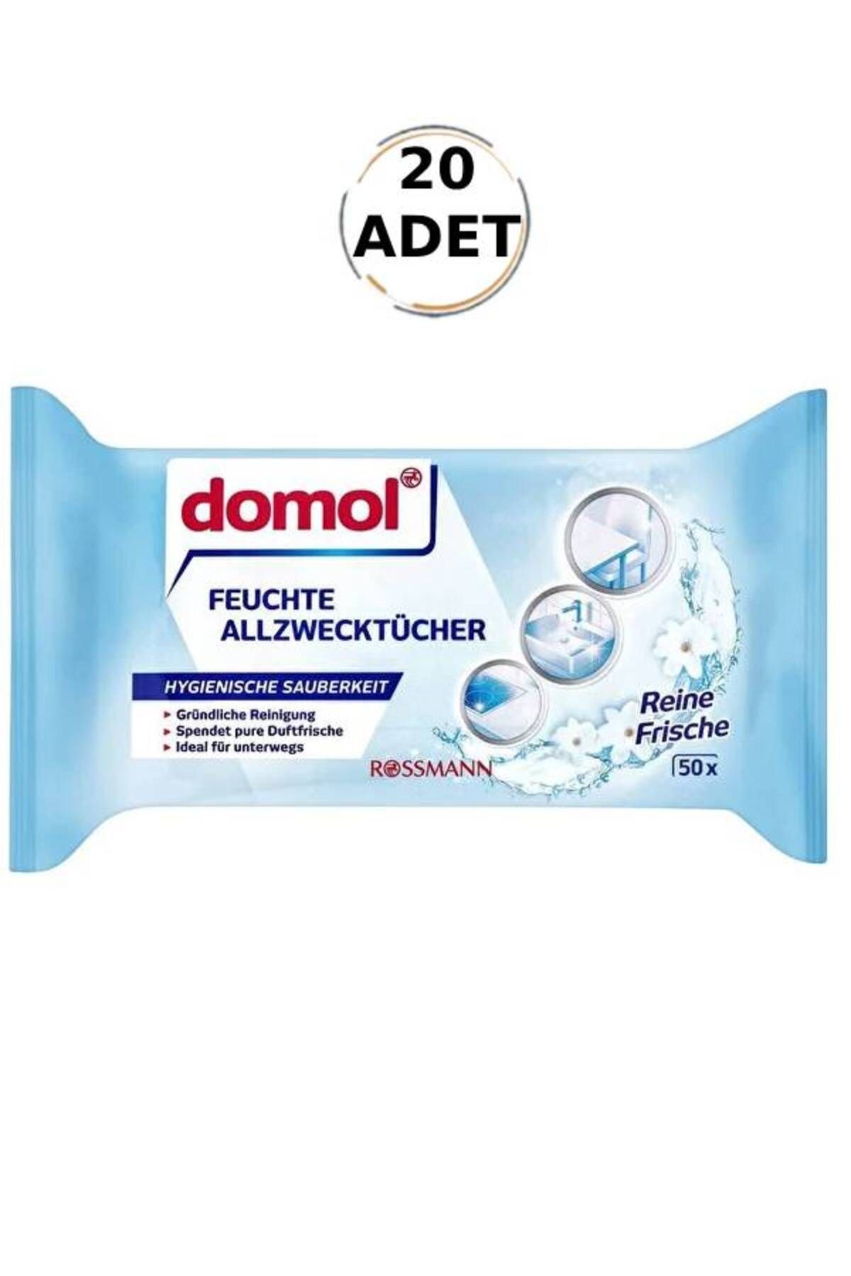 DOMOL Çok Amaçlı Bez Limonlu 50 Li X 10 Paket PASTELGLOBALCDİ