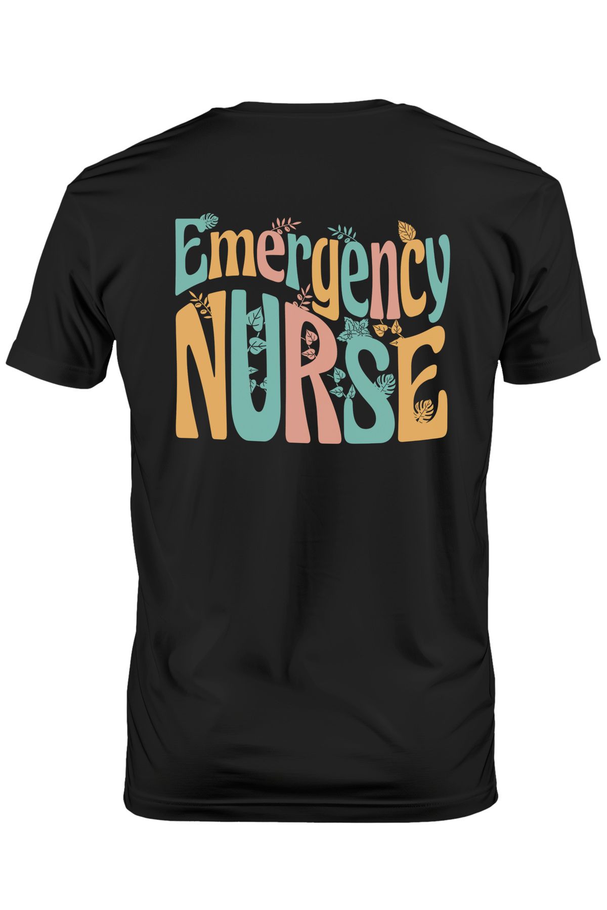 StoryGift Romania Tricou Bărbătesc Cu Mesaj Colorat „asistent Medical De Urgență, Asistenți Medicali”, Cu Imprimeu Pe Spa Stg Masculin - XL