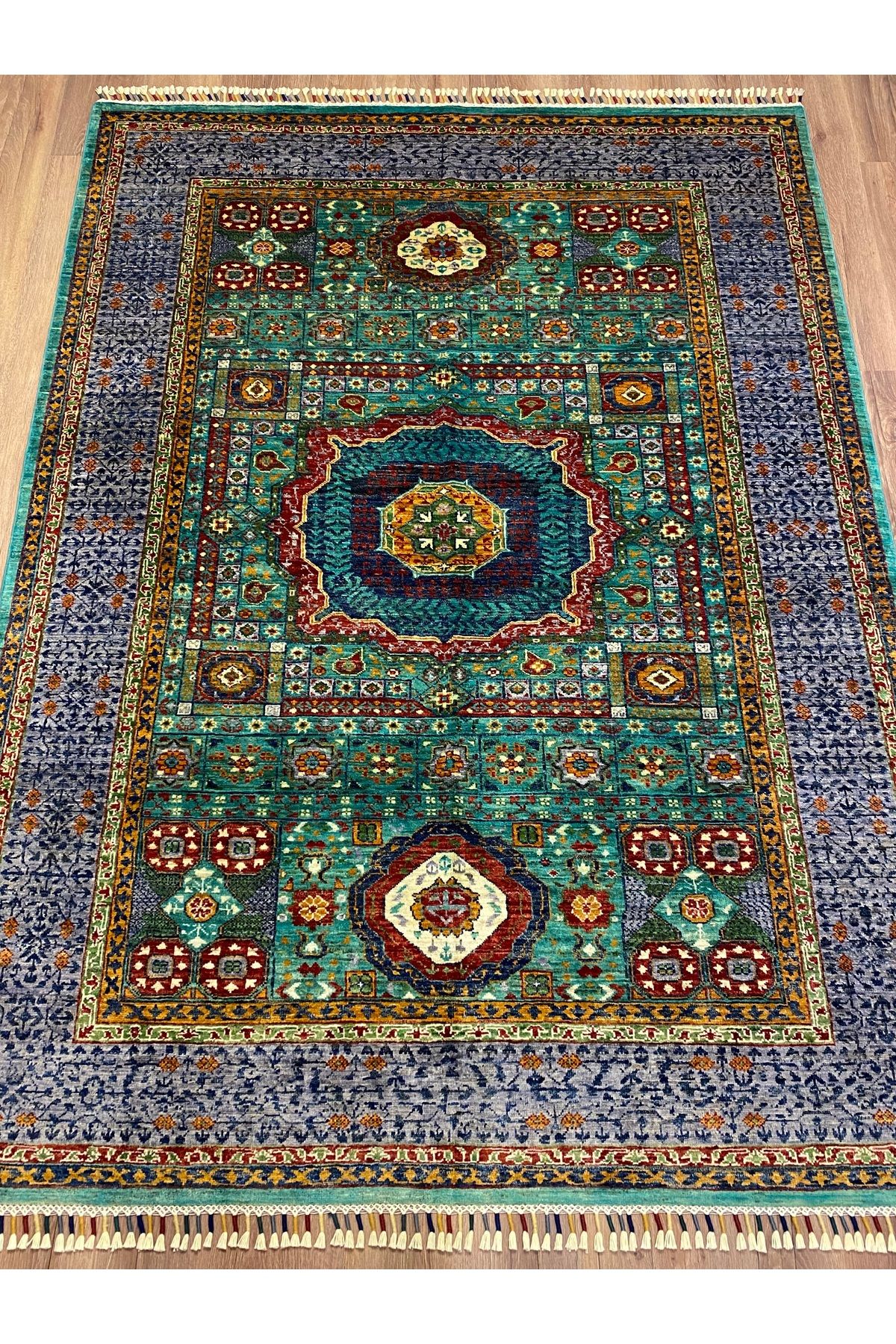 fethiyehalıkilim El Dokuma Afgan Memlük Halısı –%100 Yün %100 El Dokuma Naturel Dekoratif Halı El İşi Özgün Tasarım