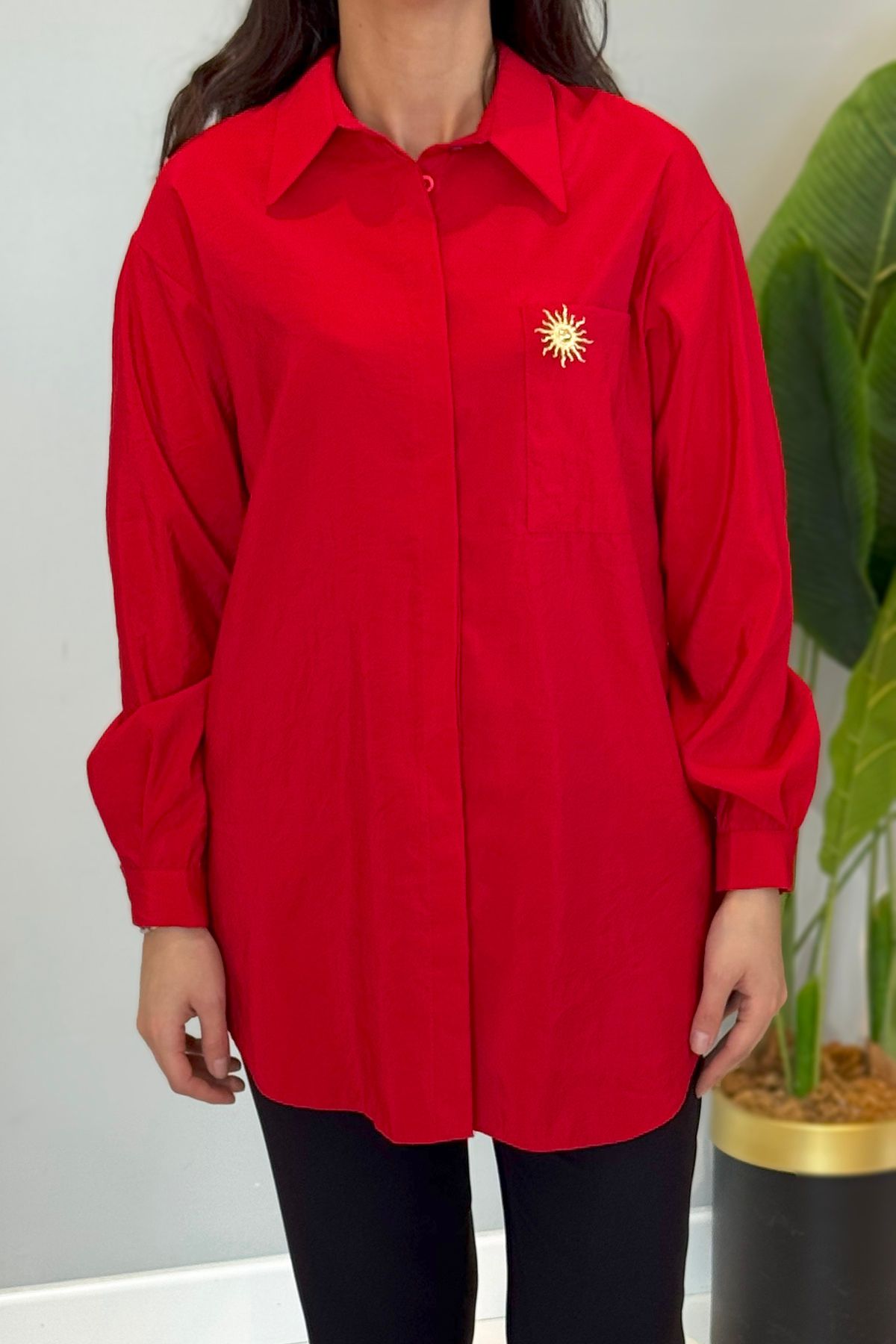 Missemramiss Sunshıne Gömlek 4825 Kırmızı