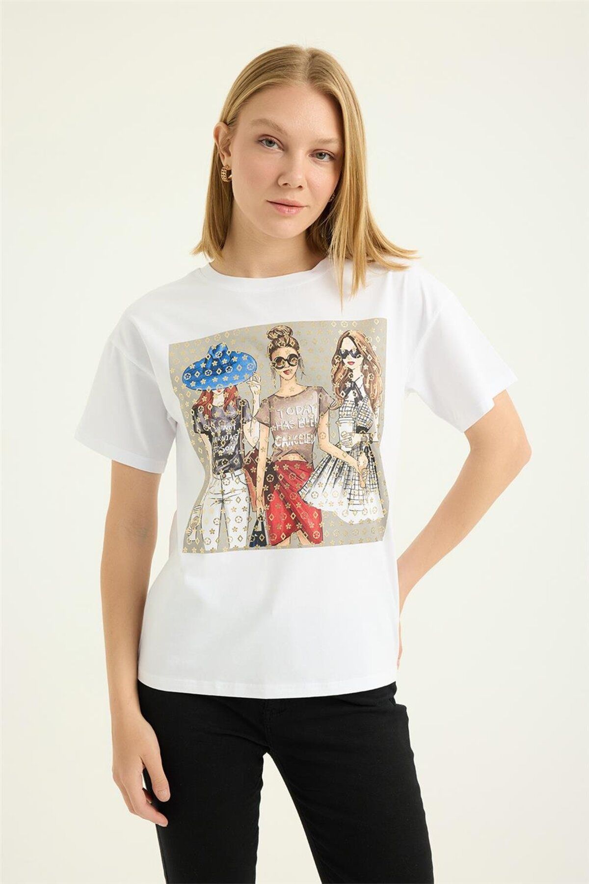HomeStore Yaldızlı Tshirt