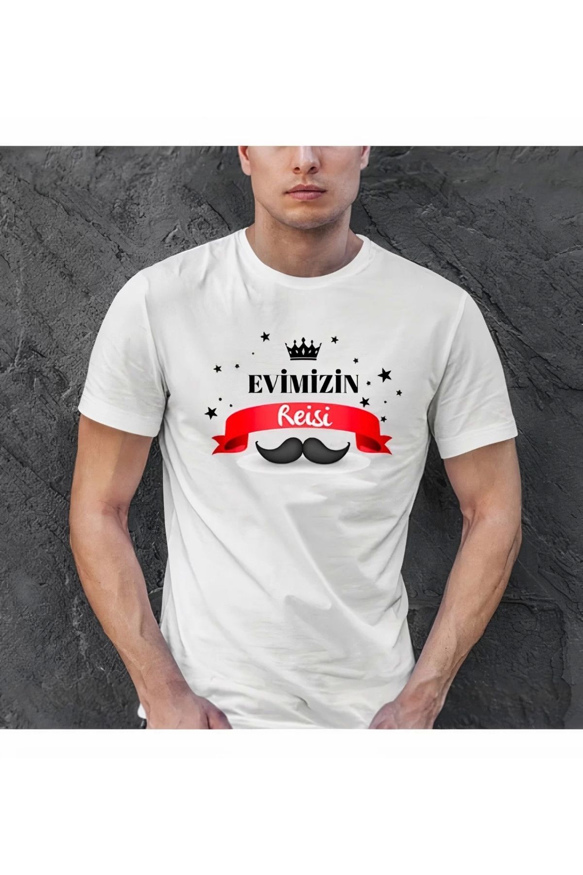 luz&pos Babalar Günü Baskılı T-shirt - Beyaz