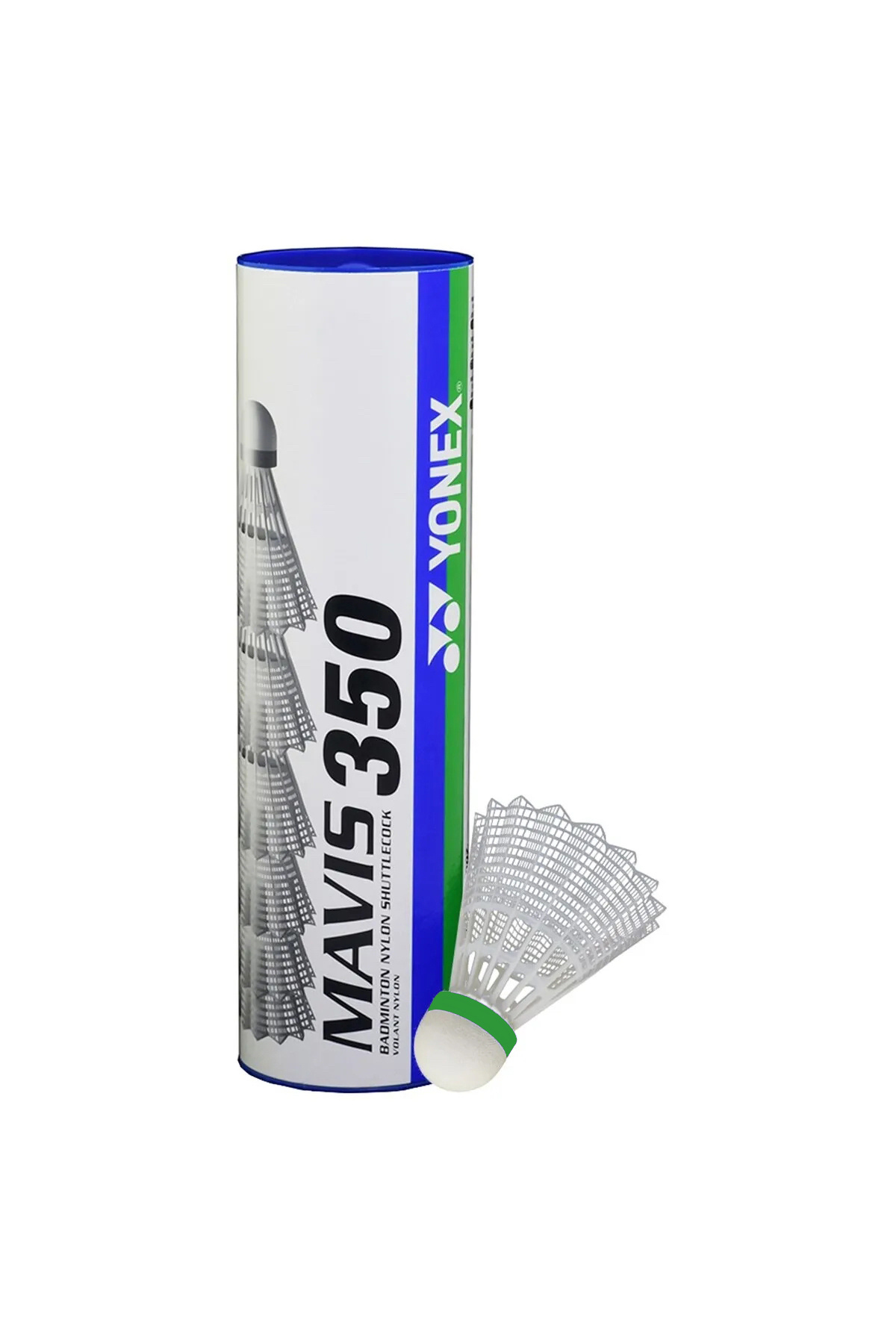 YONEX Mavis 350 6 Lı Badminton Topu Beyaz ( Yeşil Bant )