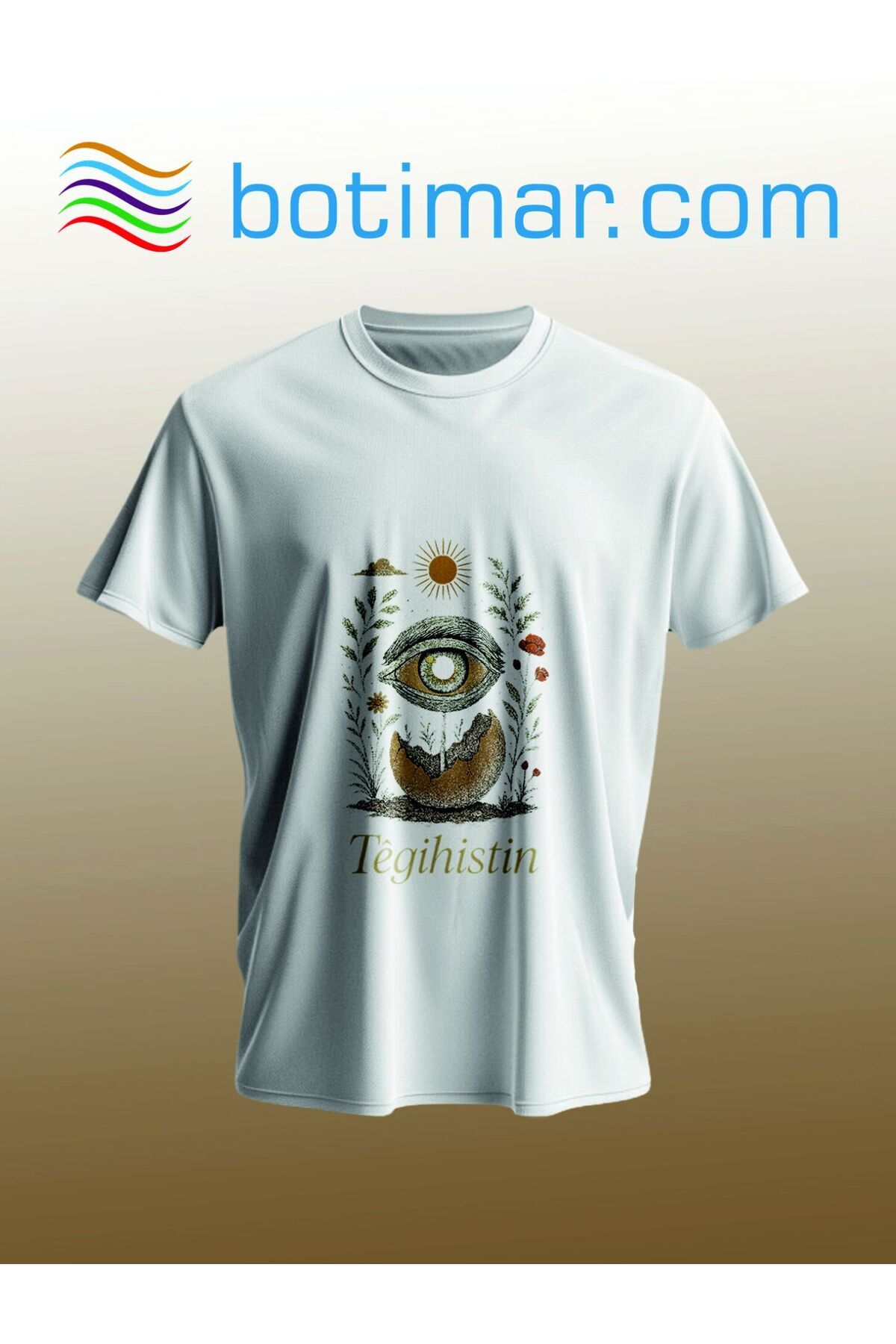 botimar TEGİHİSTİN BASKILI KÜRTÇE T-SHIRT-xl