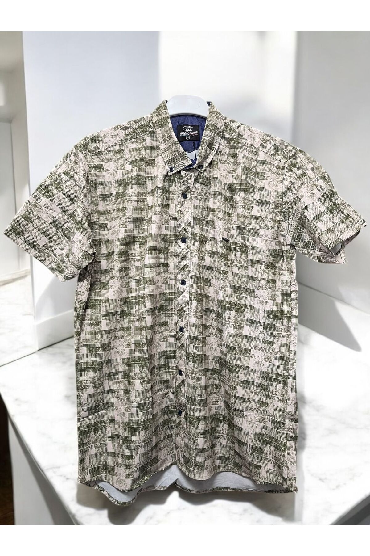 Butik Erkek Dar Kalıp Kısa Kol Gömlek