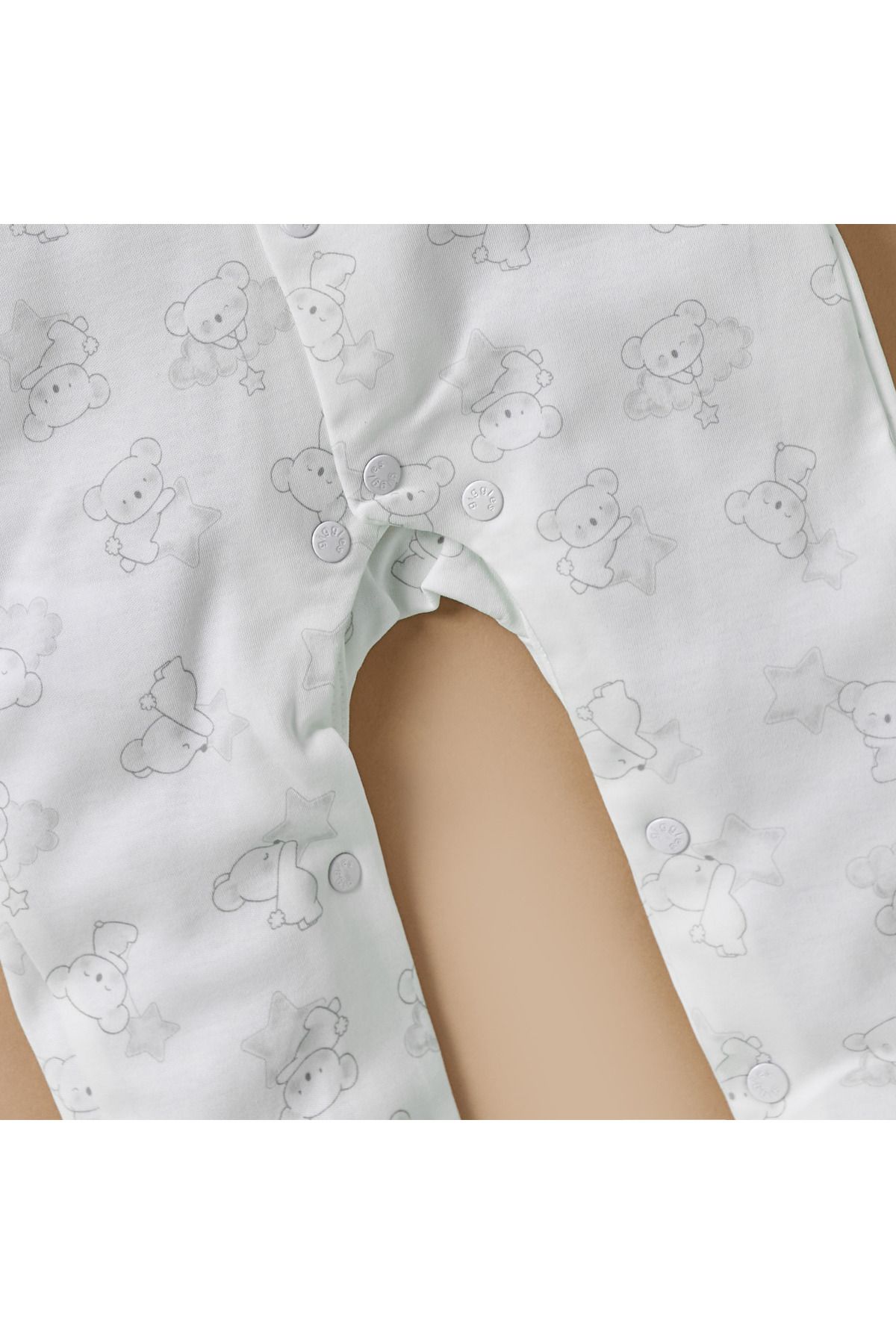 giggles-All-Over Koala Print Collared Sleepsuit with Button Closure 4