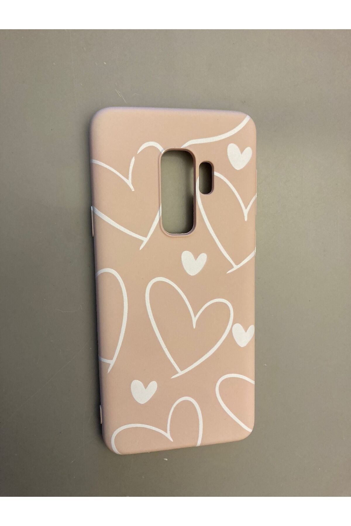 Newon SAMSUNG GALAXY S9 PLUS KALP BASKILI İÇİ KADİFE PREMİUM SİLİKON TELEFON KILIFI KAPAK COVER