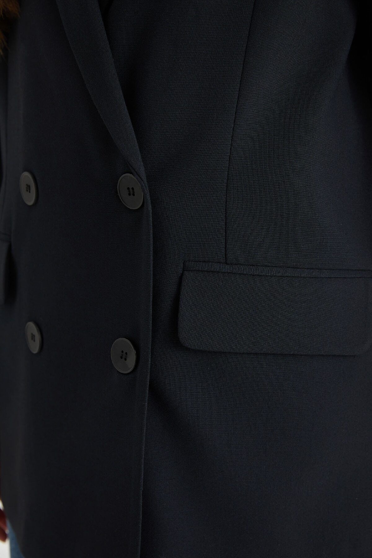 DeFacto-Oversize Wide Fit Basic Απλό Μπλέιζερ Μπουφάν C2575AX25SP 5