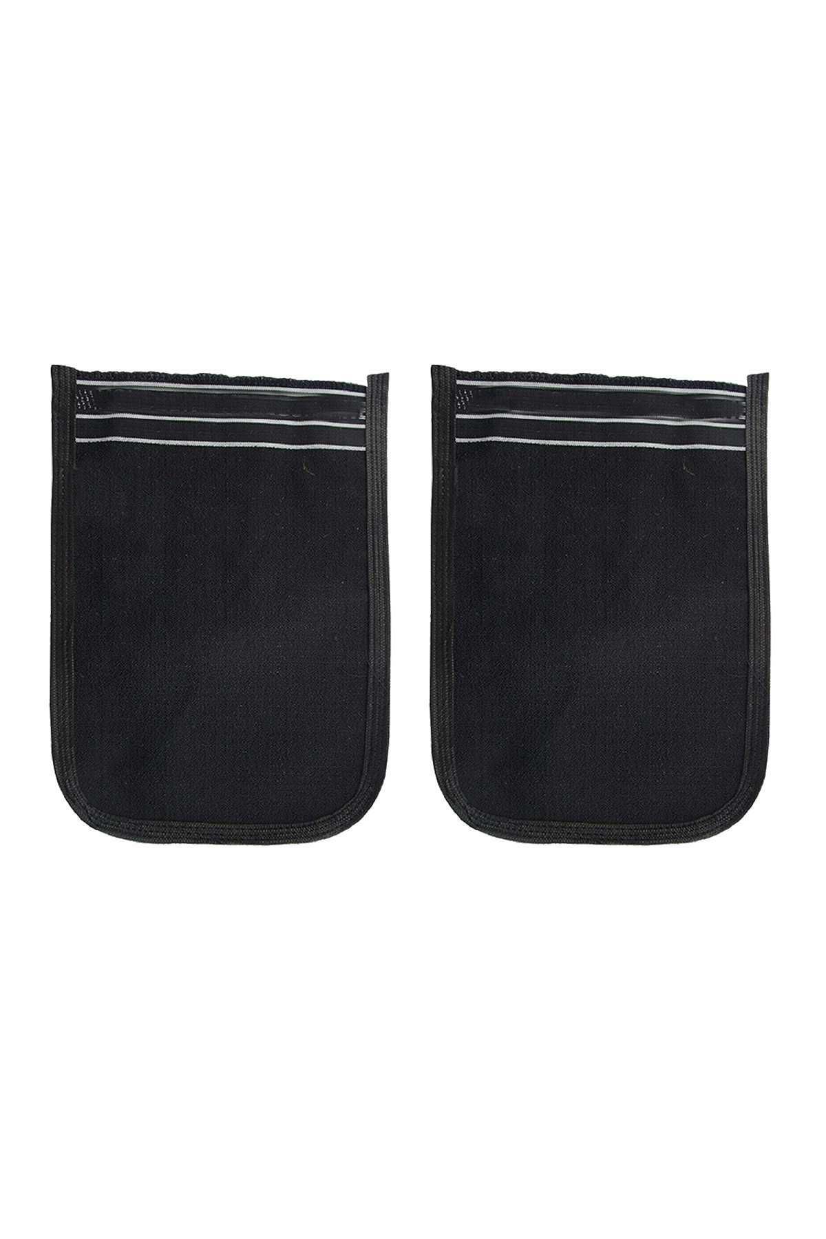 Royaleks 2 Adet Osmanlı Kalın Siyah Banyo Hamam Kesesi 25x17 Cm