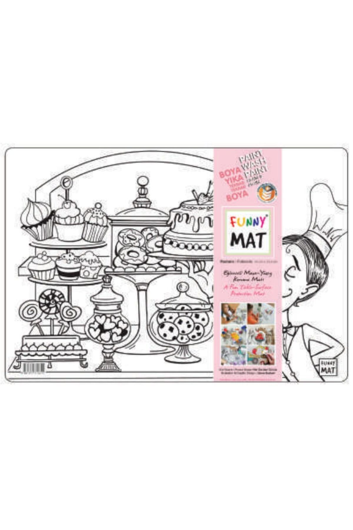 Destek Yayınları Funny Mat Pastane 335x48cm