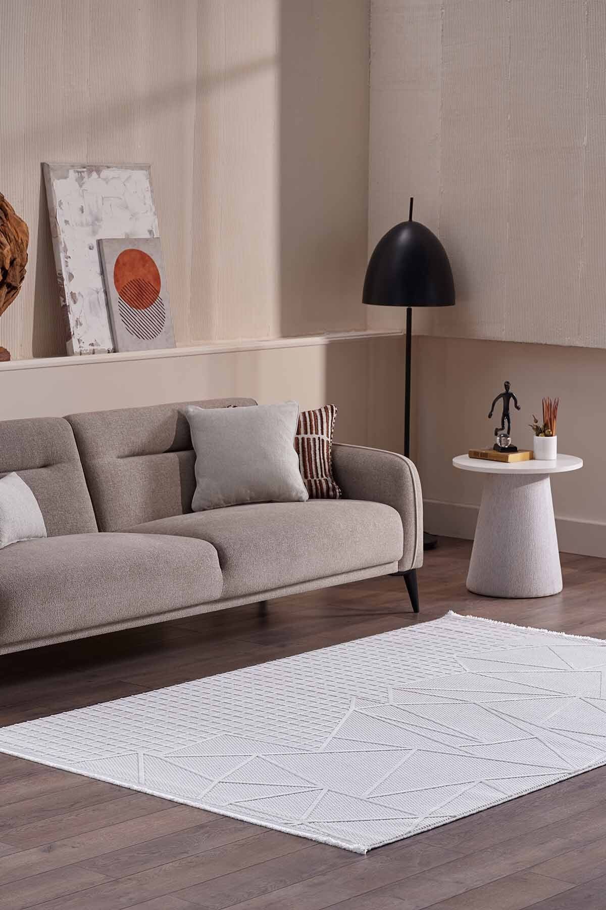 GÜMÜŞSUYU Deco Avior 17452 Dikdörtgen Geometrik Desenli Halı
