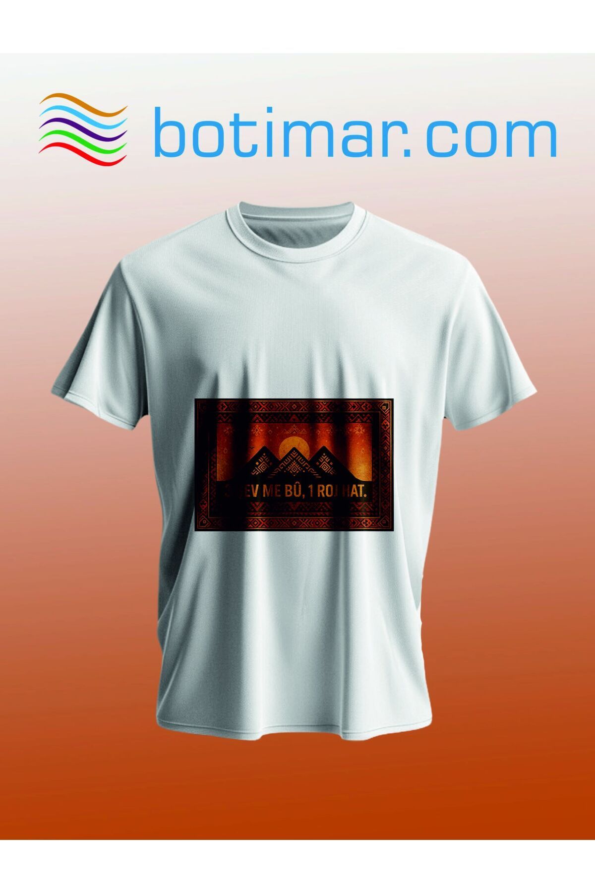botimar KÜRTÇE TASARIM T-SHIRT-l