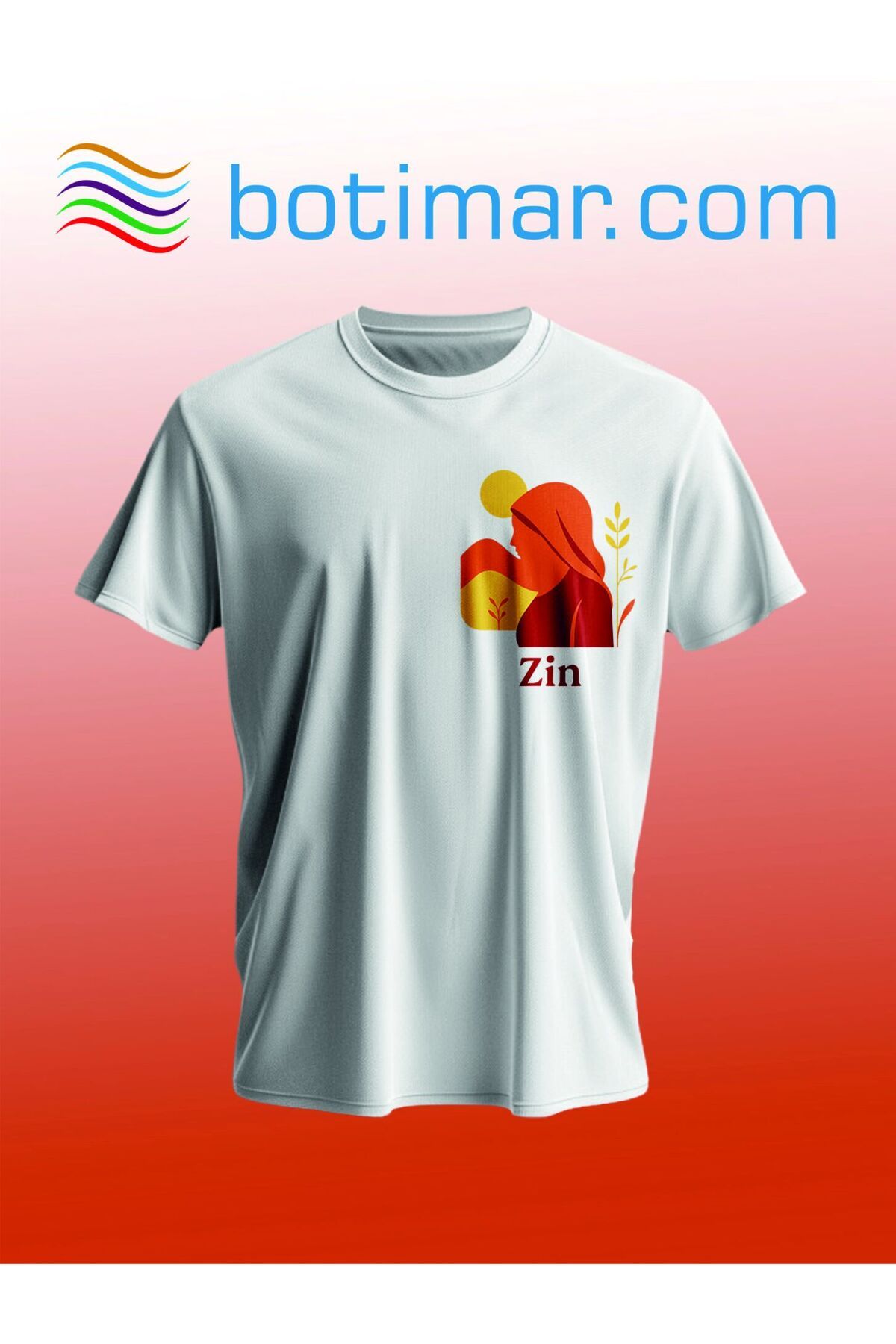 botimar MEM Û ZÎN BASKILI T-SHIRT-s
