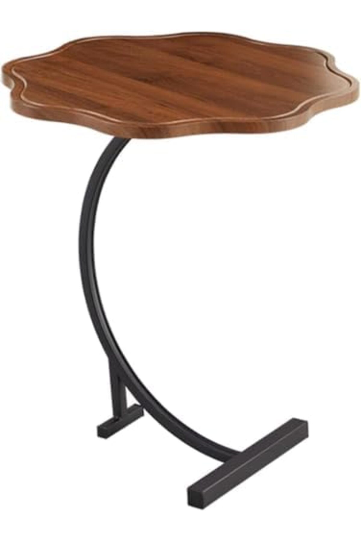 Deep Sleep-C-Shaped End Table, Small Side Table Next to Sofa Bed 4