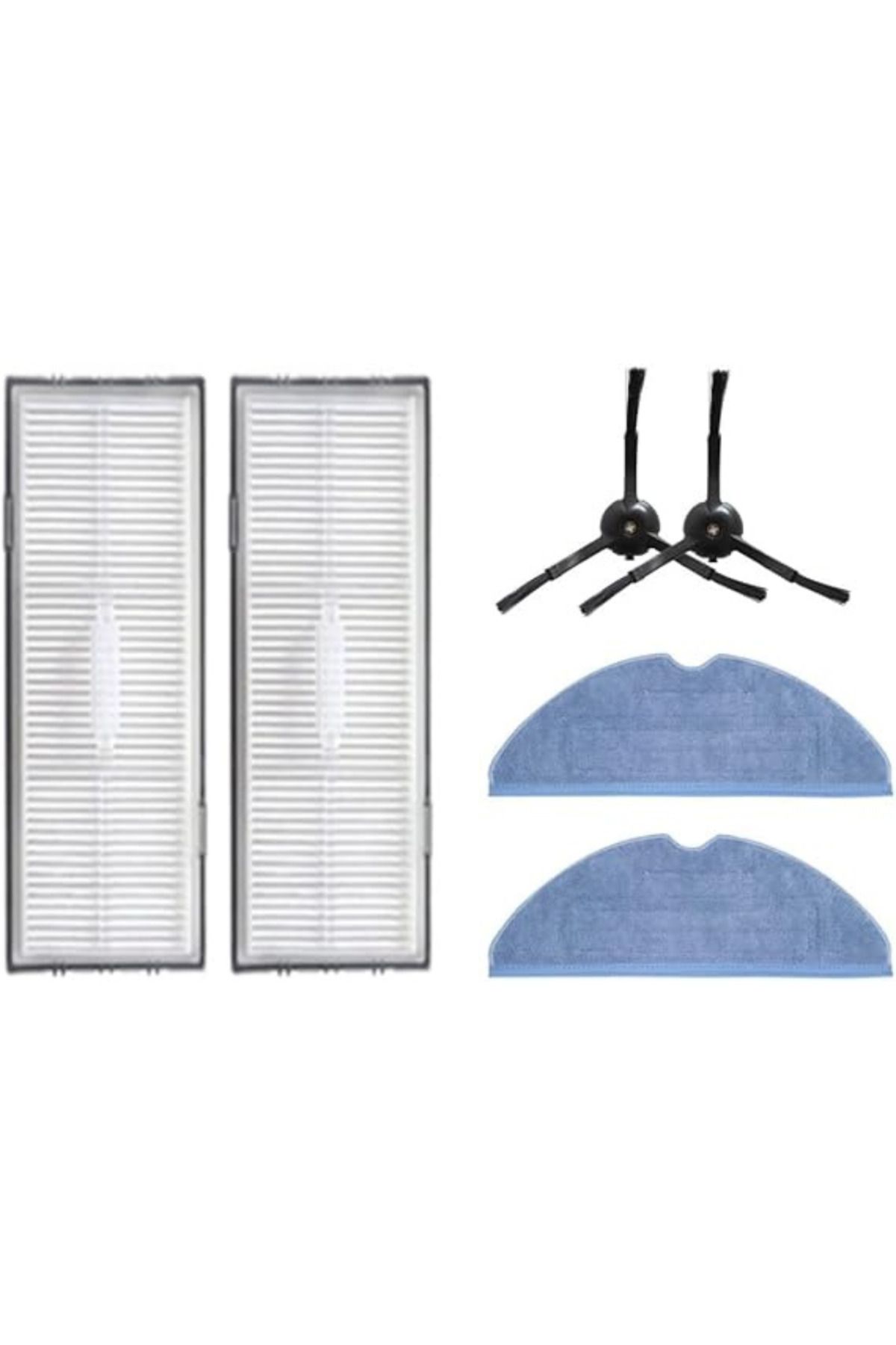 RotRever Roborock S8, S8 Plus Fırça,Hepa,S8 Pro Ultra Fırça,Hepa Filtre,Mop Paspas 6 Parça Yenileme Seti