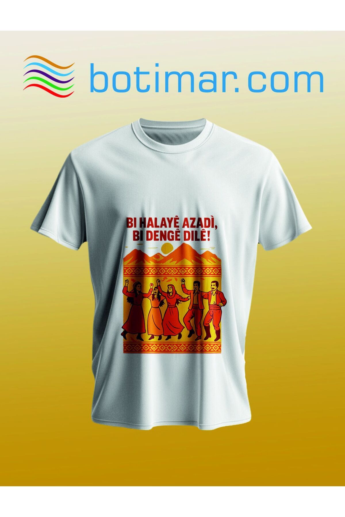 botimar KÜRTÇE TASARIM T-SHIRT-xxl