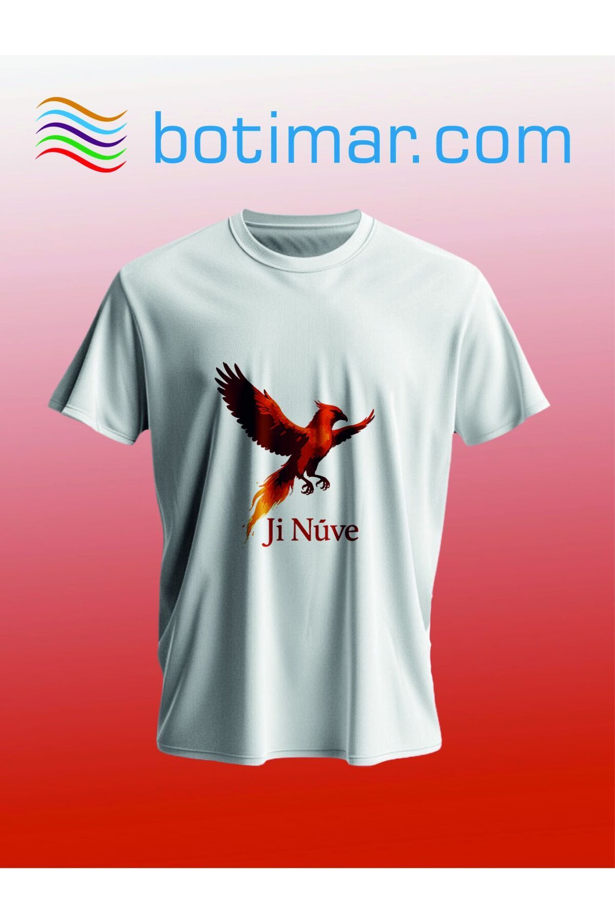 botimar JÎ NÛVE BASKILI KÜRTÇE T-SHIRT-xxl