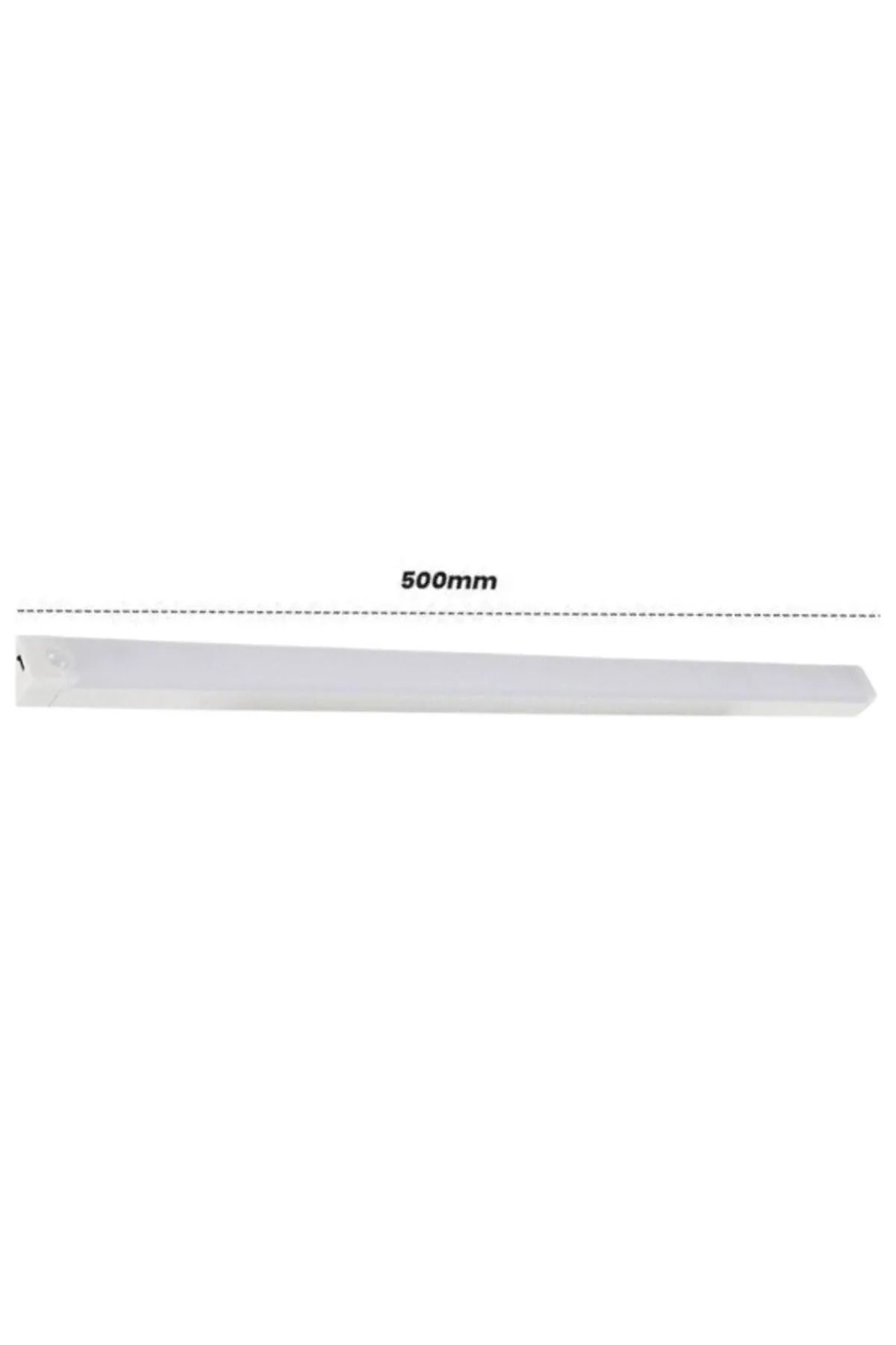 Hubstein 50cm Hareket Sensörlü Tüp Ledli Şarjlı Beyaz Led Auto Mod Dolap Içi, Koridor, Tezgah Altı