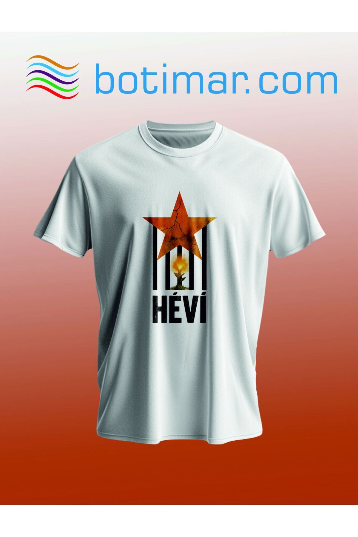botimar HEVİ BASKILI KÜRTÇE T-SHIRT-xxl