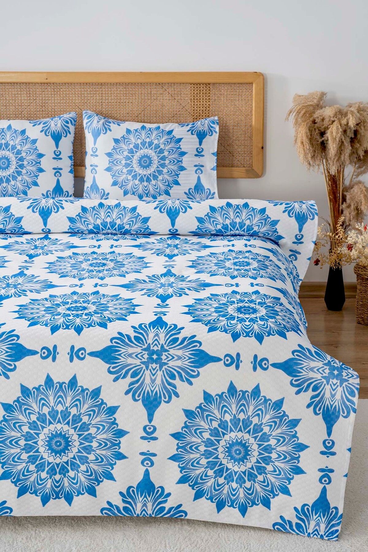 Riva Alaçatı Çift Kişilik Baskılı Pike 200 x 220 cm