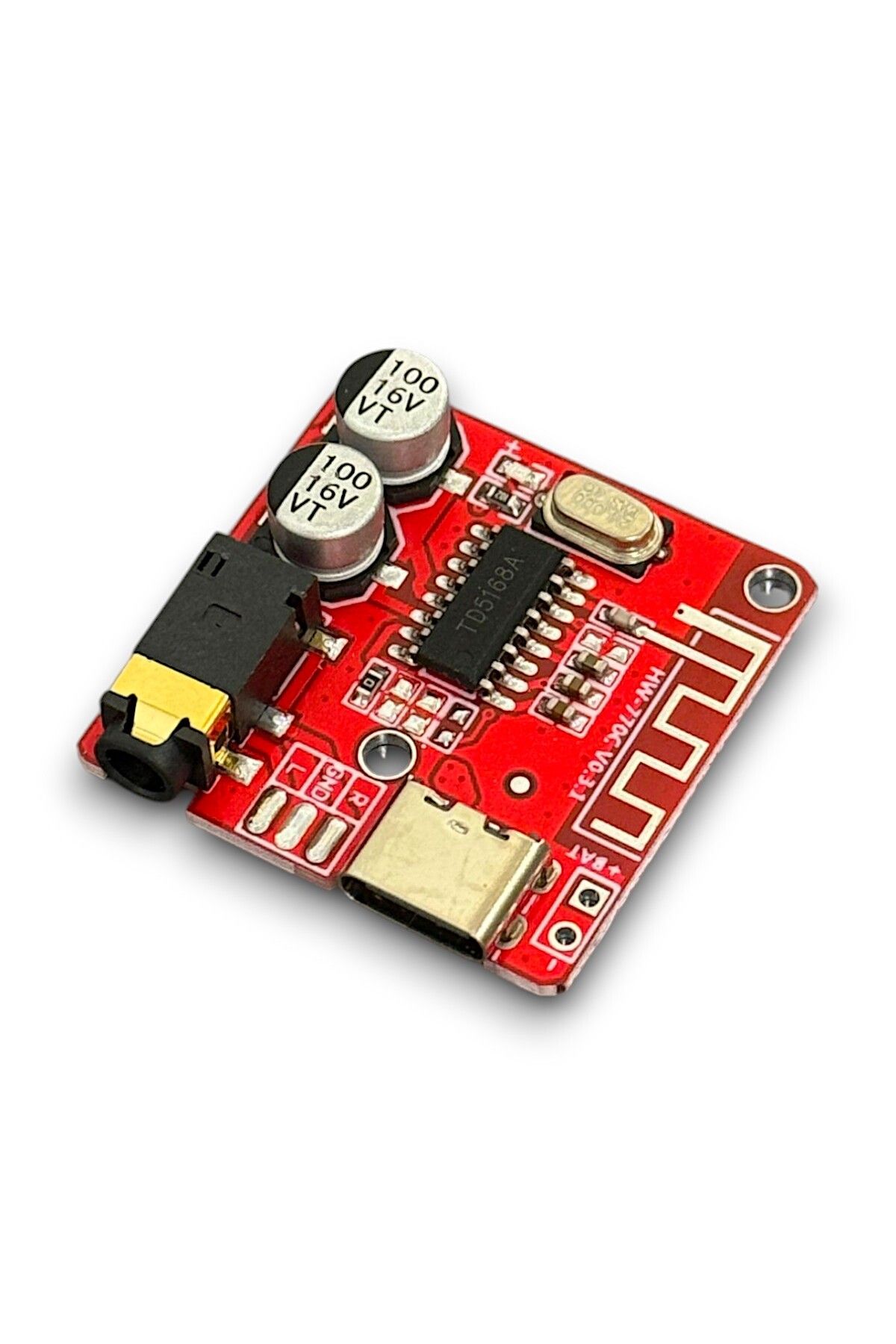 ELEKTROMALL HW-770 JZ-BT Mini Bluetooth 4.1 Ses Alıcı Modülü Type-C Giriş XY_BT
