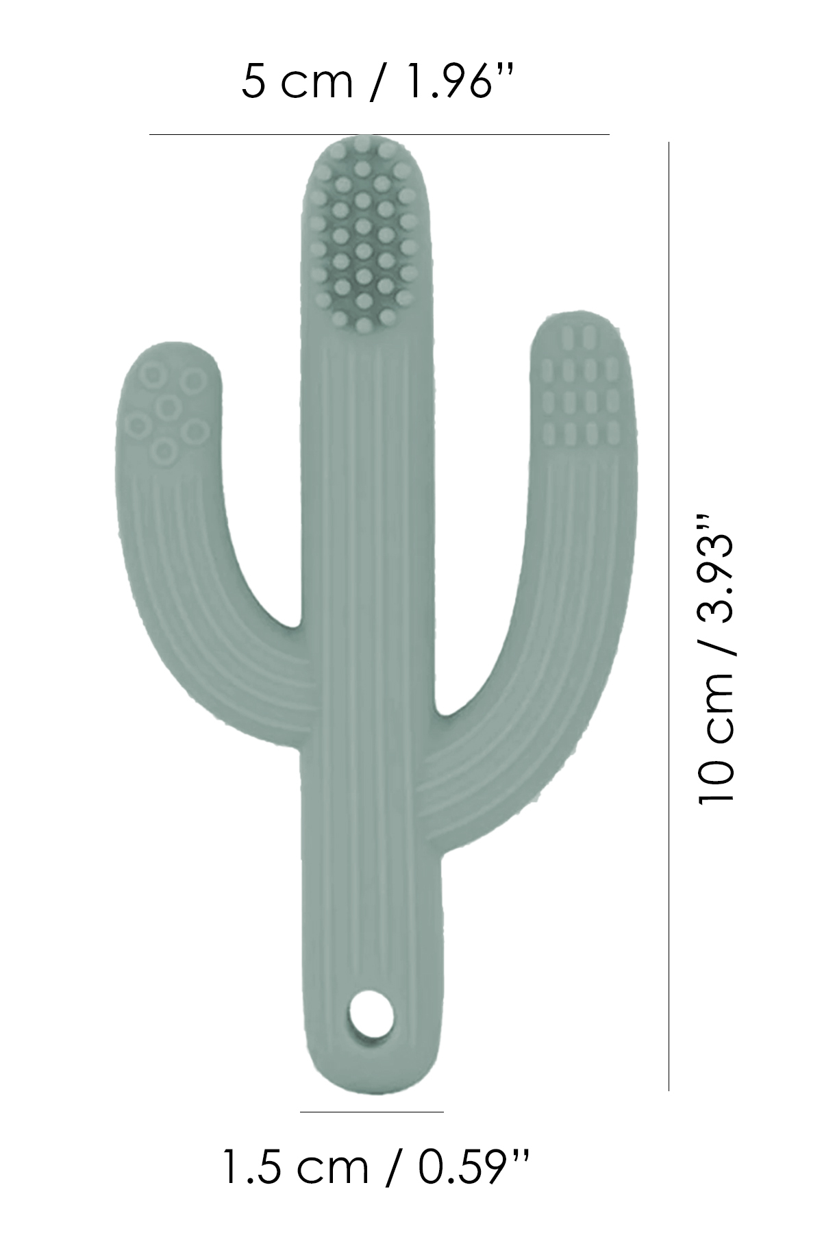 Meleni Baby 3'lü Silikon Diş Kaşıyıcı Set - Kaktüs Zürafa Figürlü Diş Kaşıyıcı Bebek Diş Kaşıma Emziği Yeşil fotoğrafı 7 (önizleme)