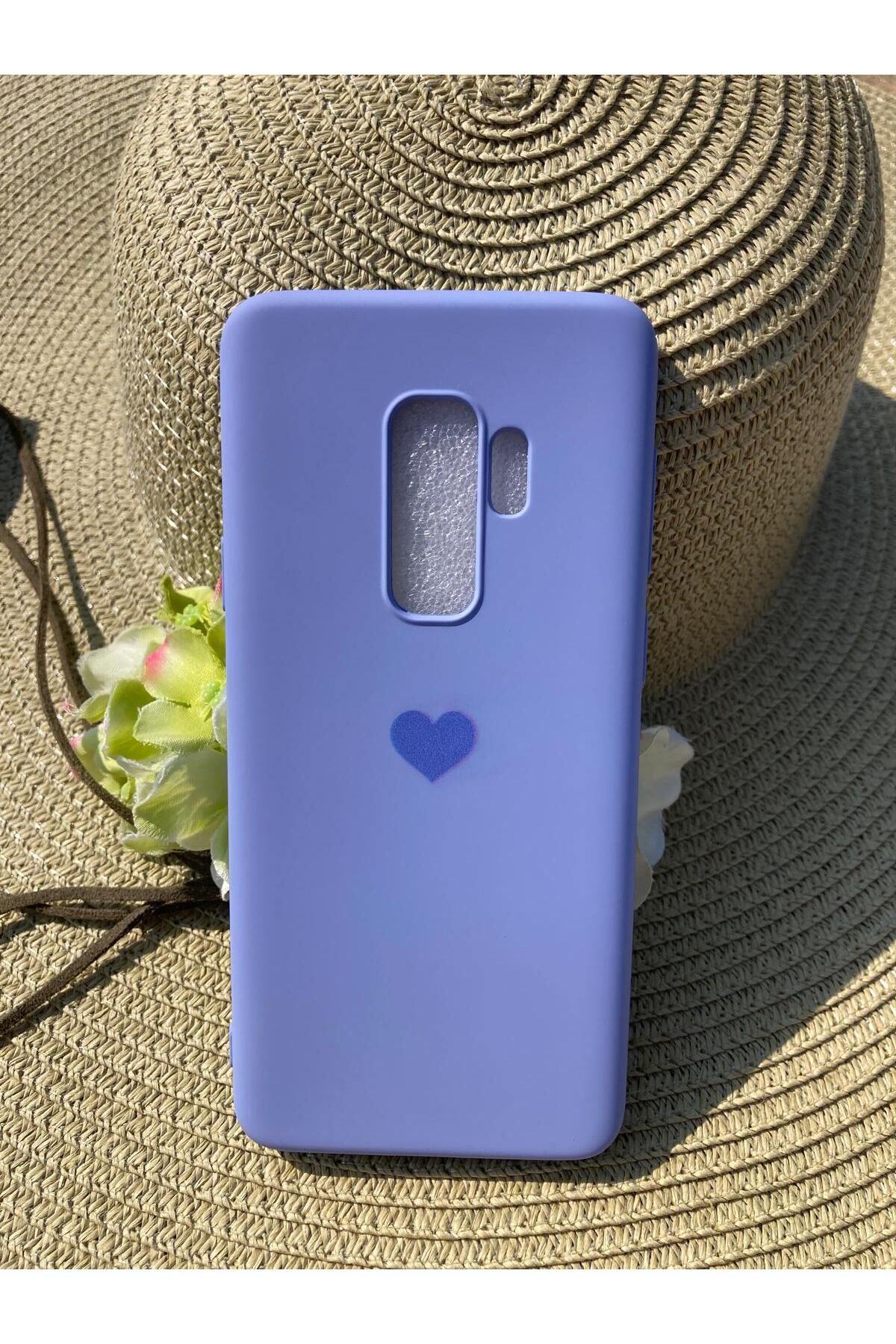 Newon SAMSUNG GALAXY S9 PLUS KALP BASKILI İÇİ KADİFE PREMİUM SİLİKON TELEFON KILIFI KAPAK COVER