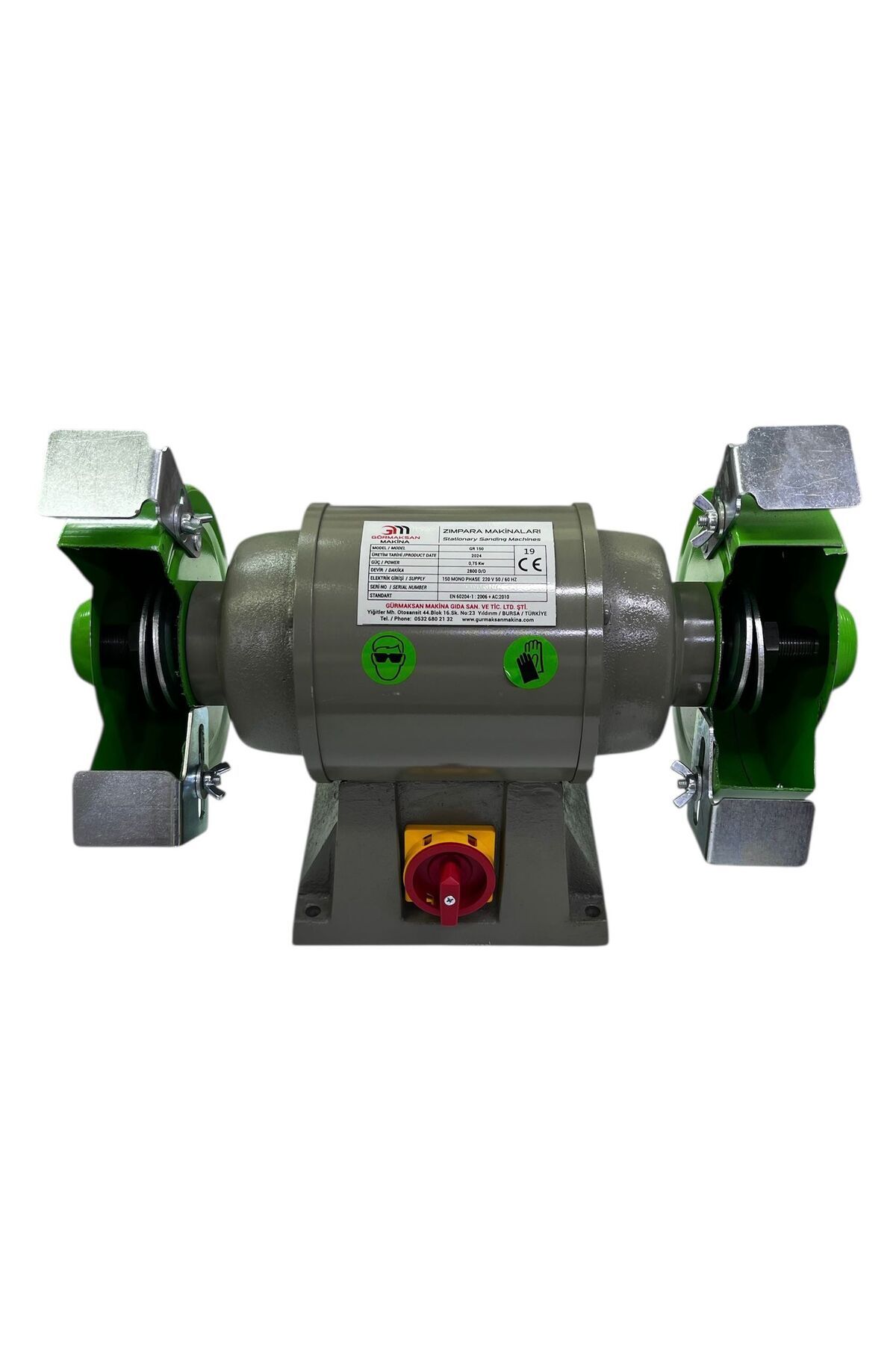 Gürmaksan Zımpara Taş Motoru MONOFAZE-150 mm