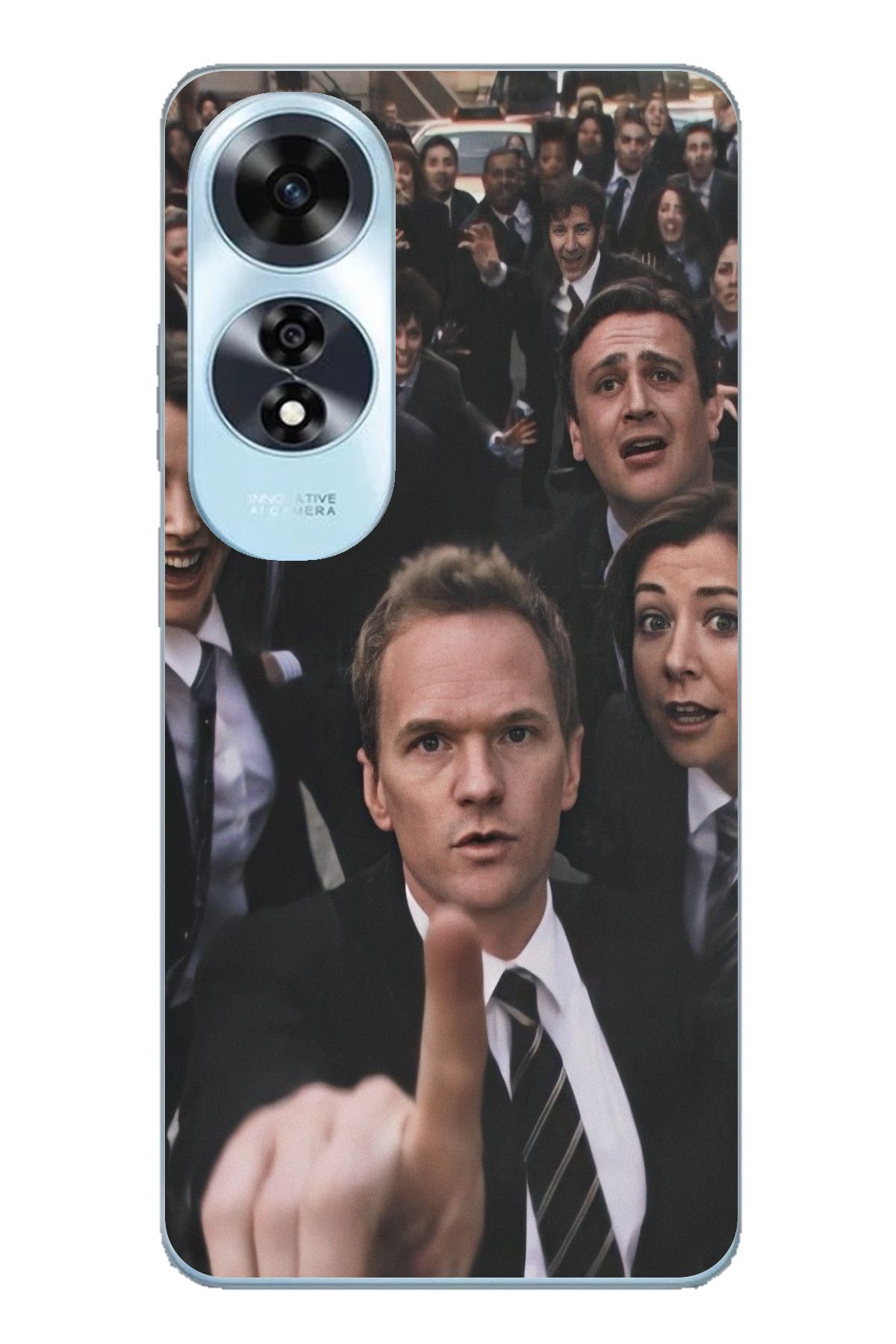 TechTree OPPO A60 Uyumlu How i met your mother Selfie Tasarımlı Şeffaf Silikon Kılıf