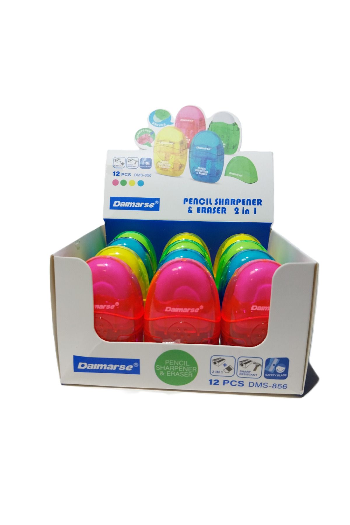 Bafix Kalemtraş Silgili Daimarse Dms-856 (12 Li Paket)