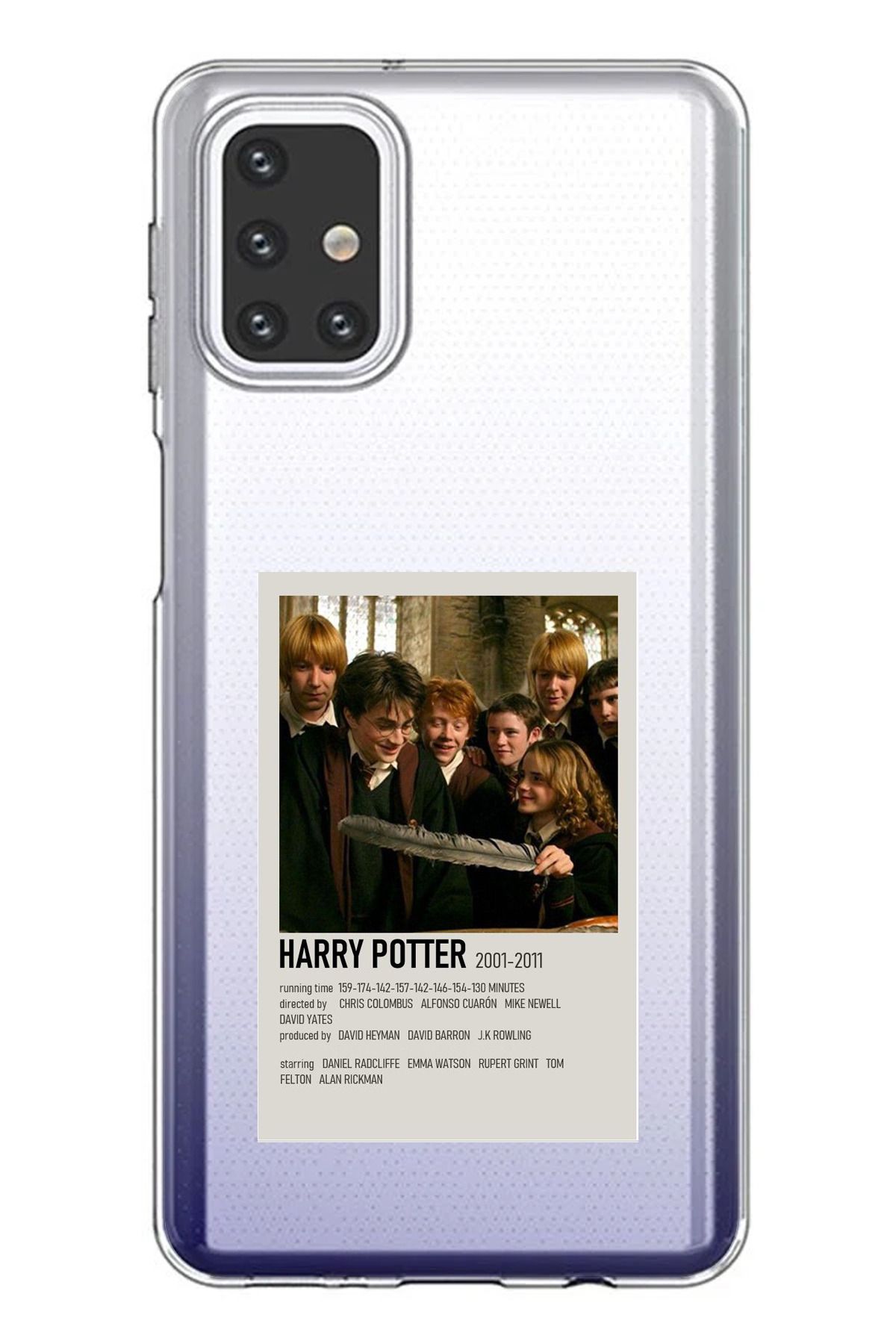 TechTree Samsung Galaxy M31S Uyumlu Haryy Potter Tasarımlı Şeffaf Silikon Kılıf