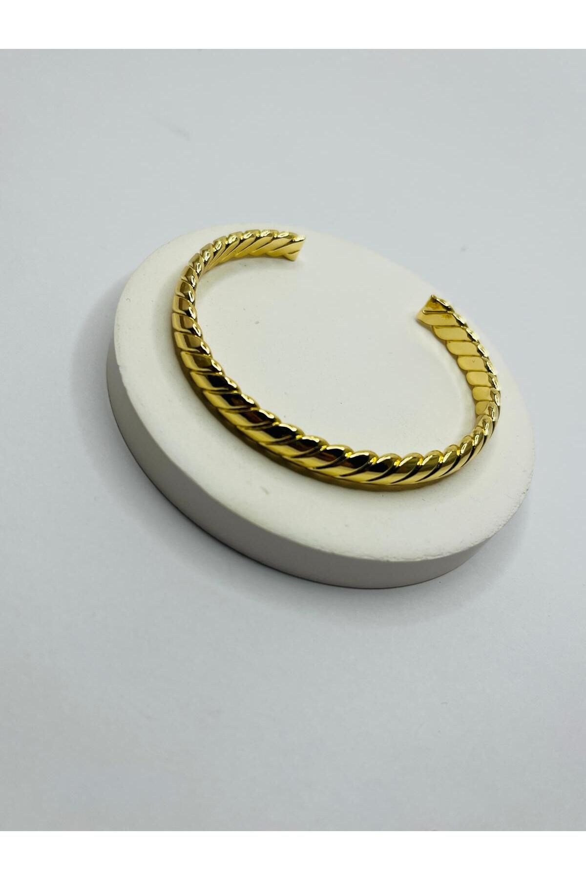 ASİN ACCESSORİES Burgu Model Yarım - Çelik Kelepçe