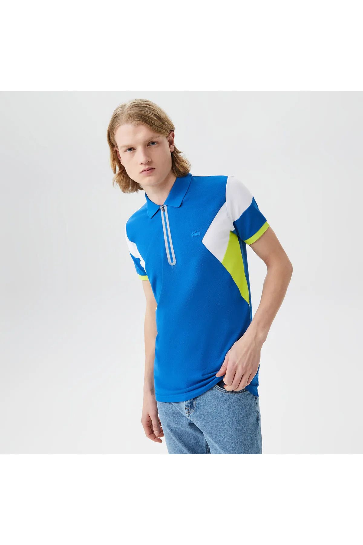 Lacoste Erkek Regular Fit Yarım Fermuarlı Polo Yaka